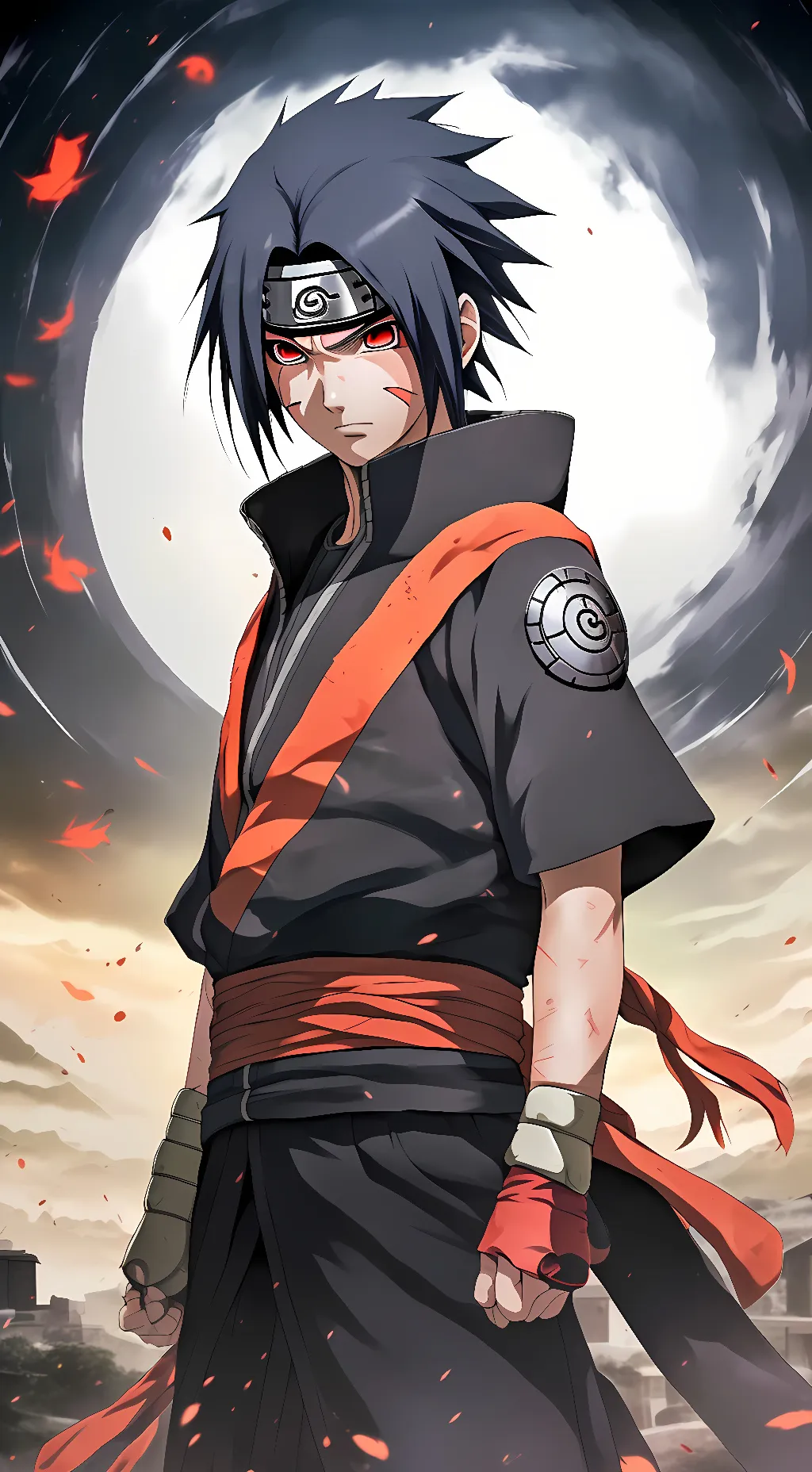 ai character: Sasuke Uchiha background
