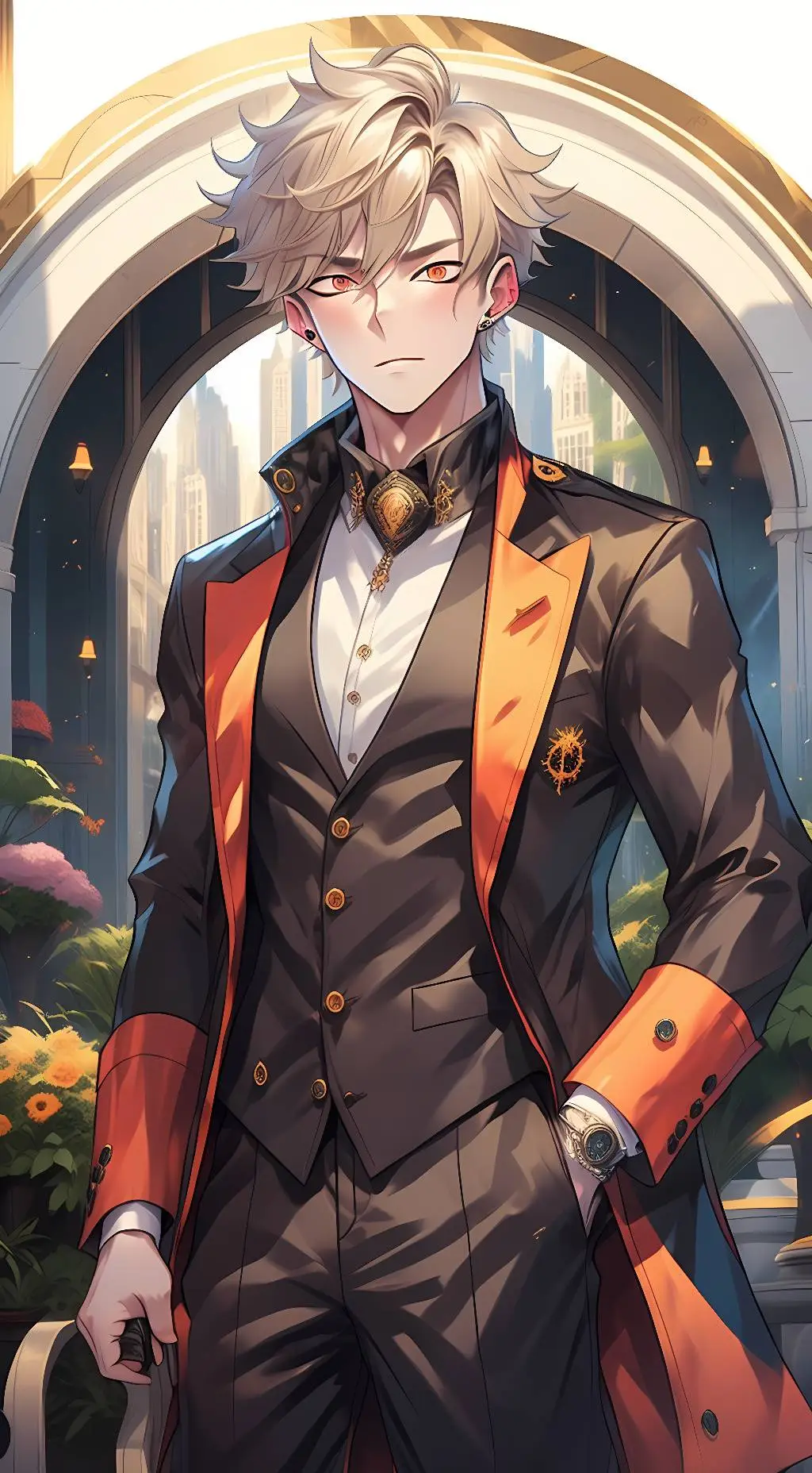 ai character: Bakugo  background