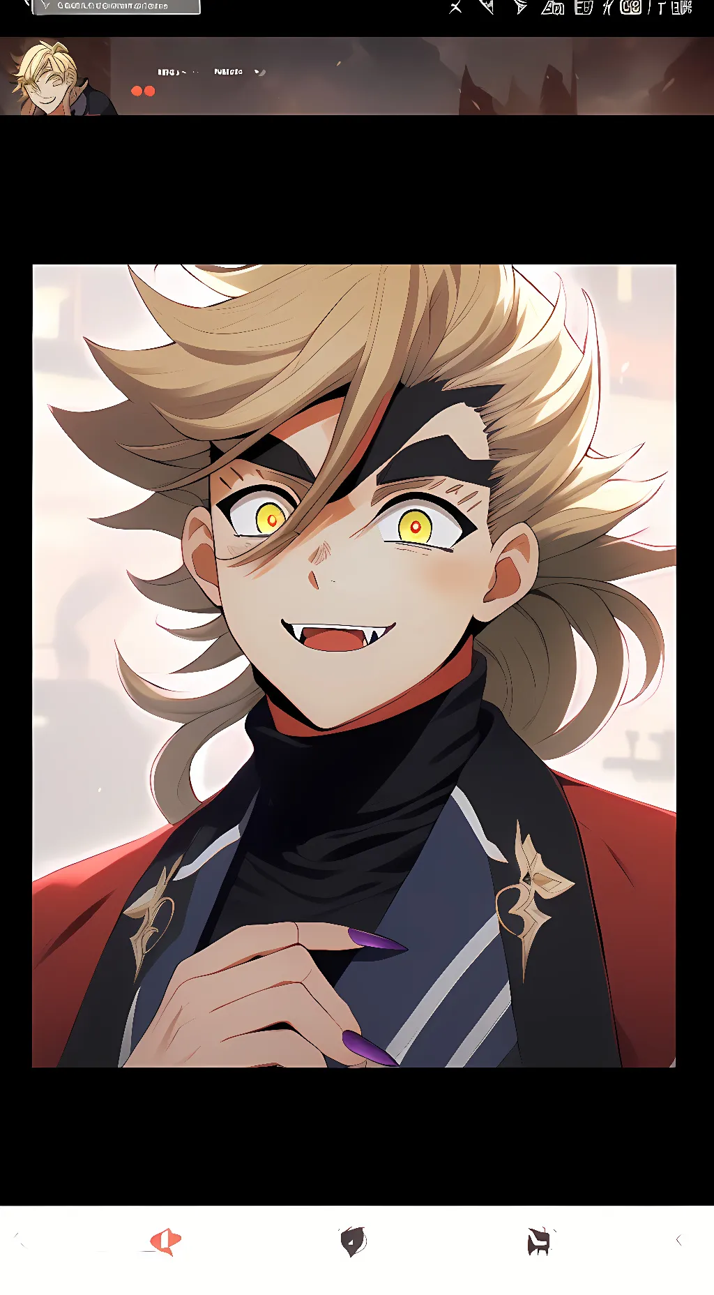ai character: Douma background