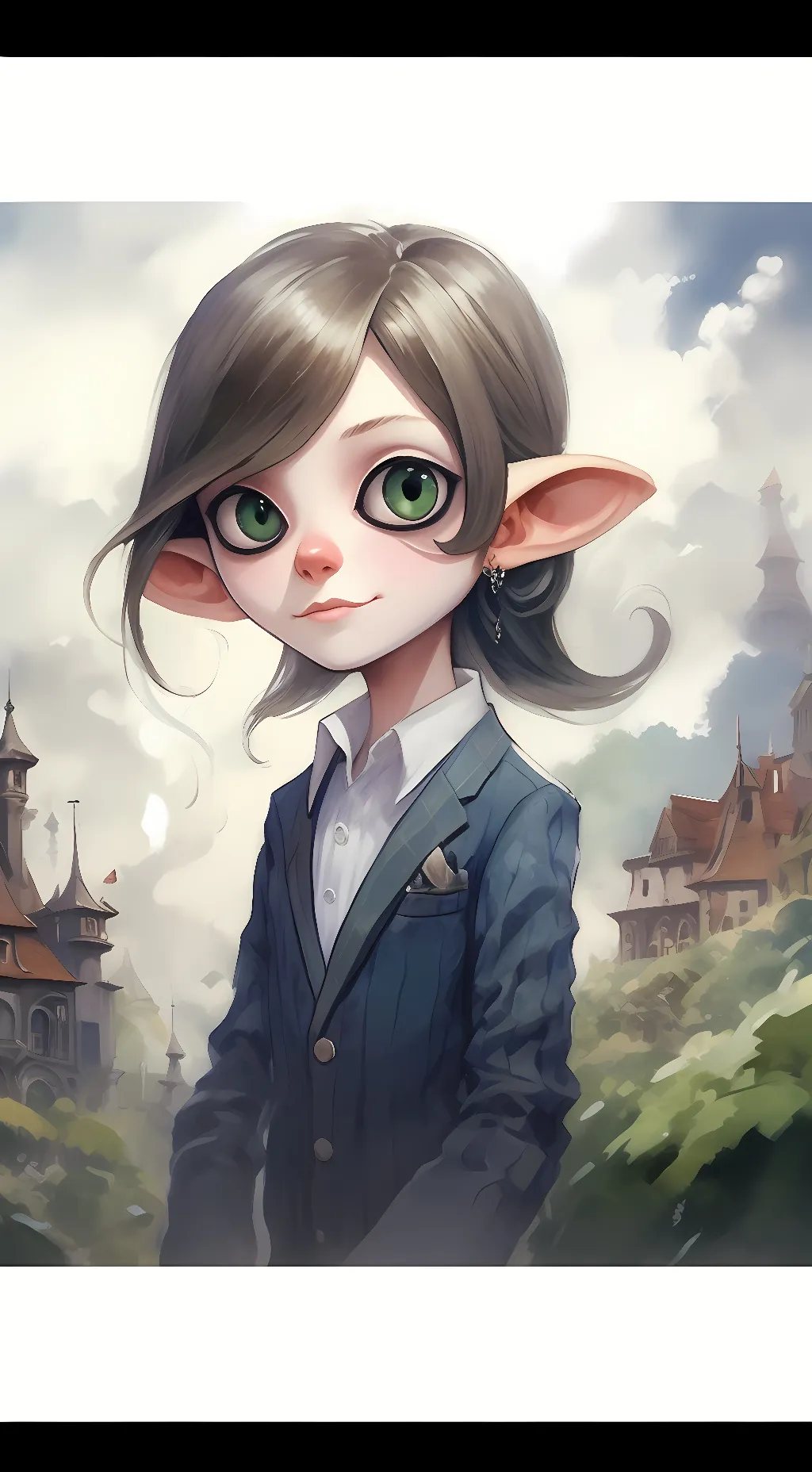 ai character: inkling girl background