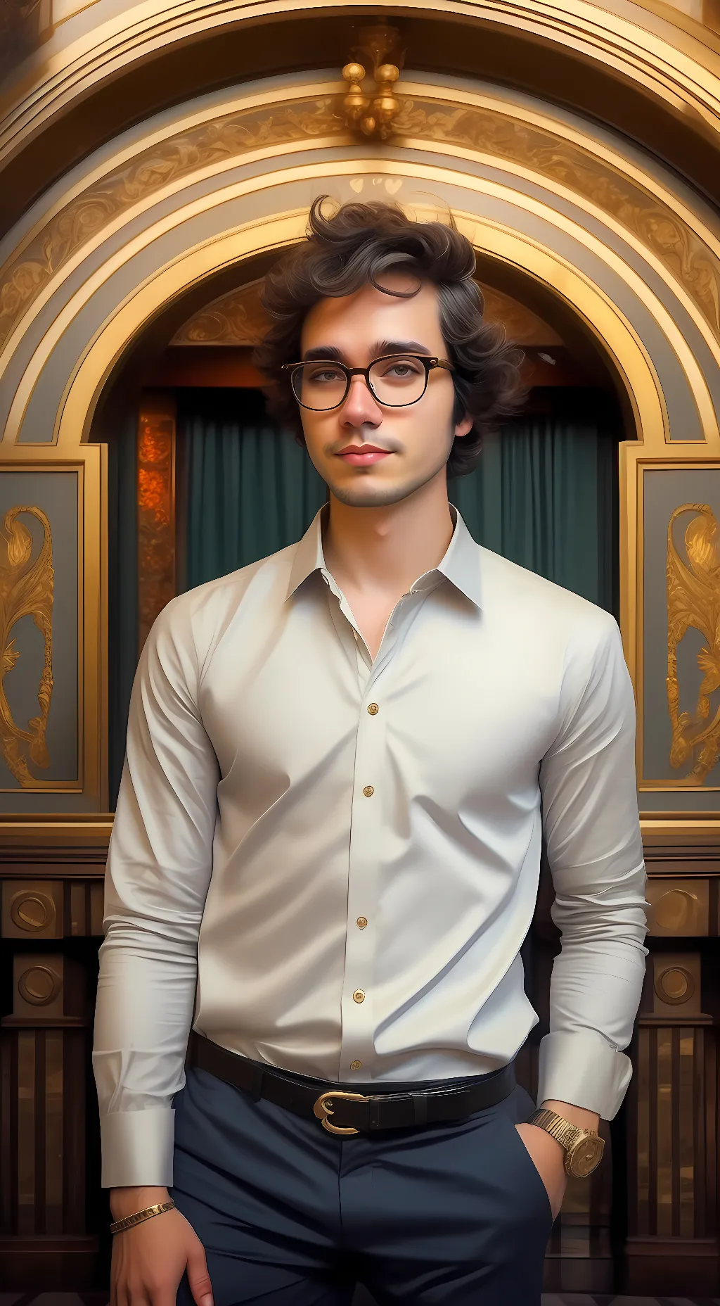 ai character: Adam  background