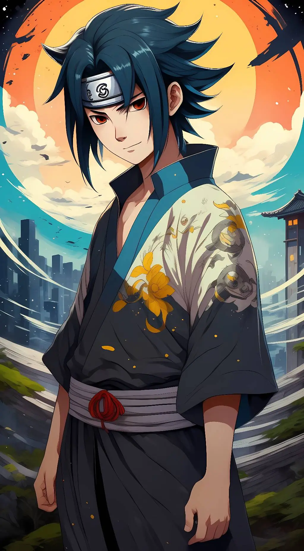 ai character: sasuke background
