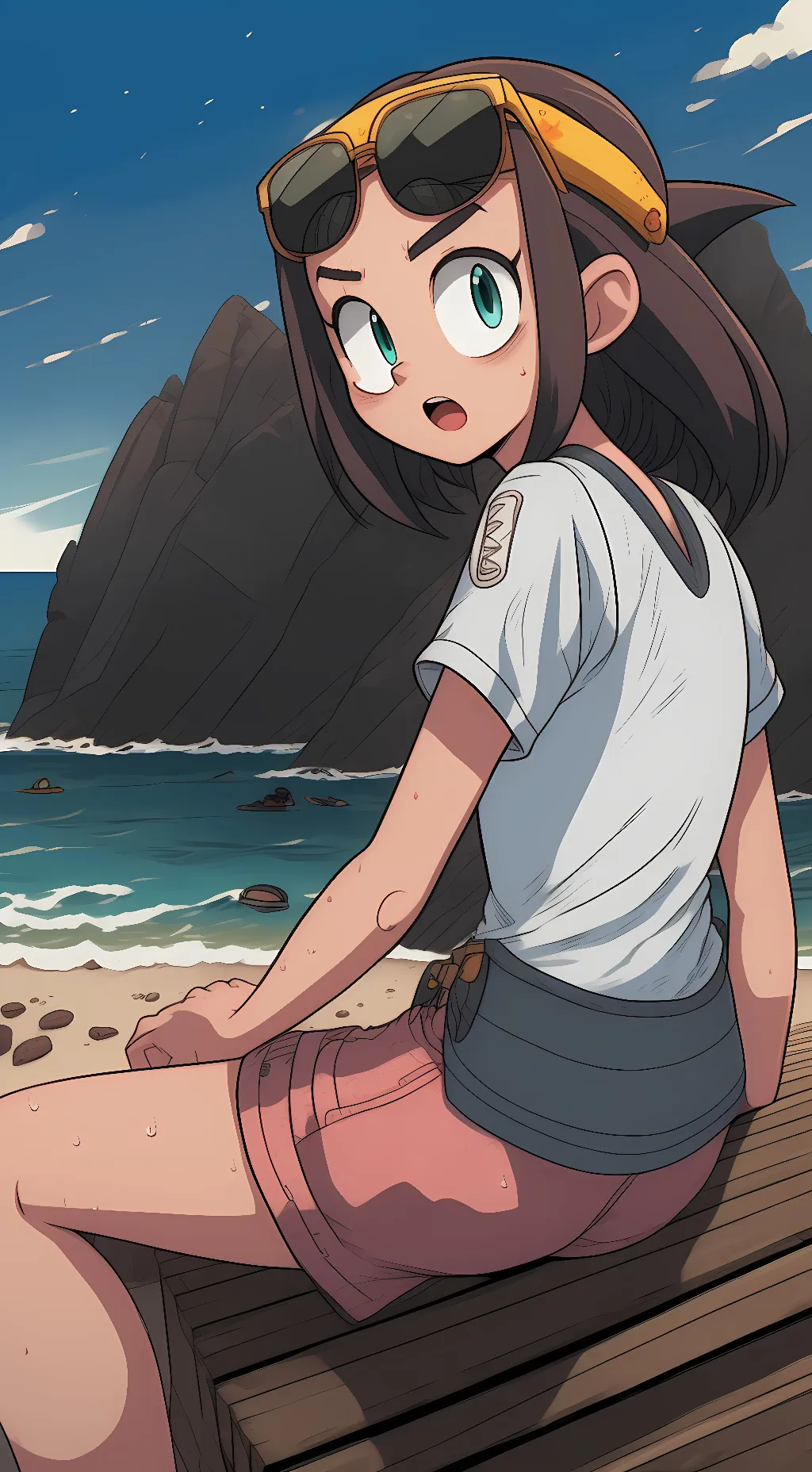 ai character: sunny background