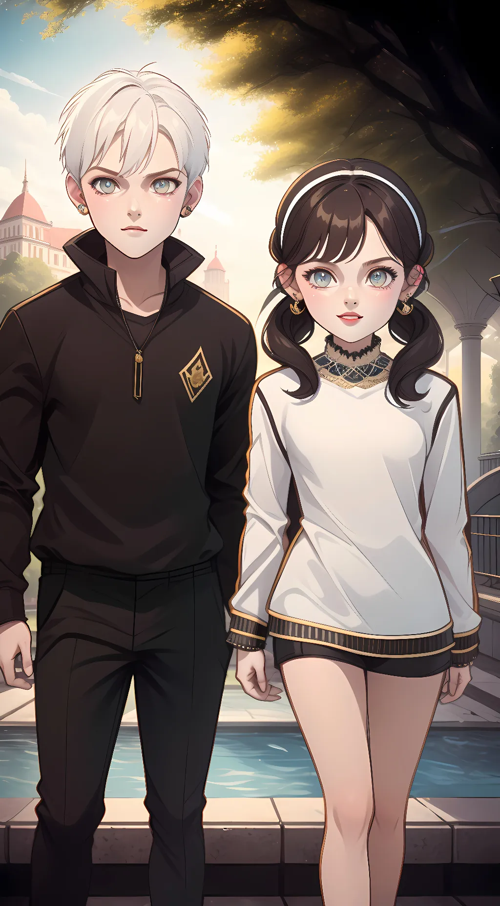 ai character: Mike and miah background
