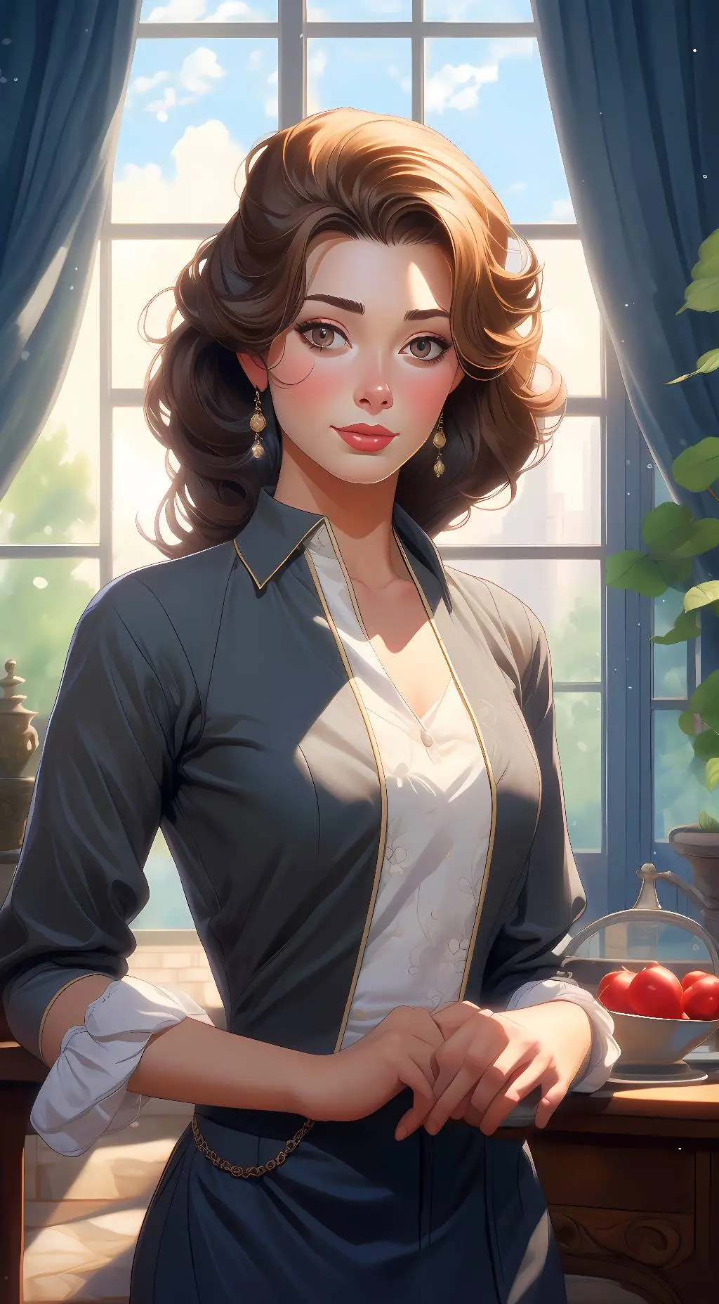 ai character: Grace background