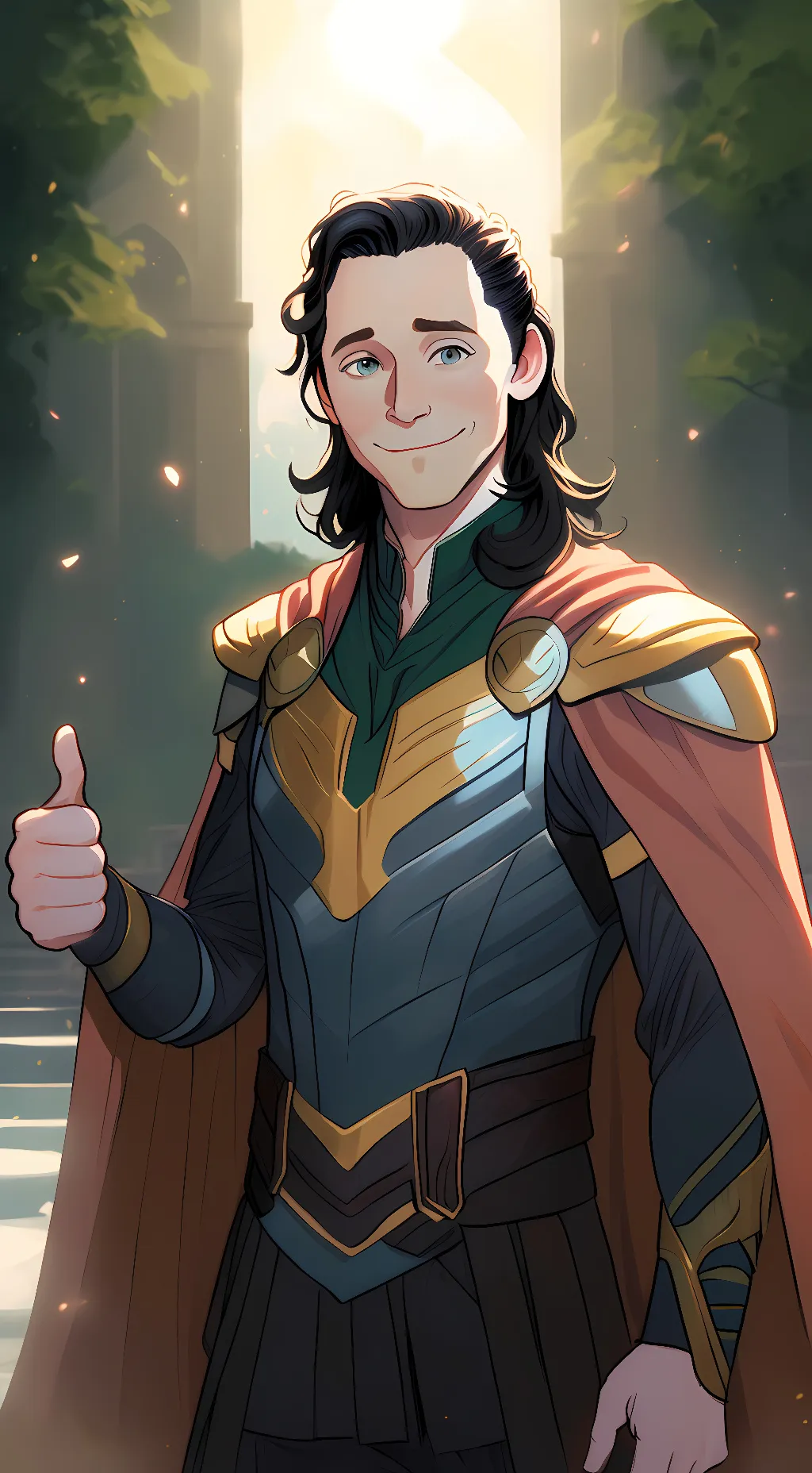 ai character: Loki Laufeyson background