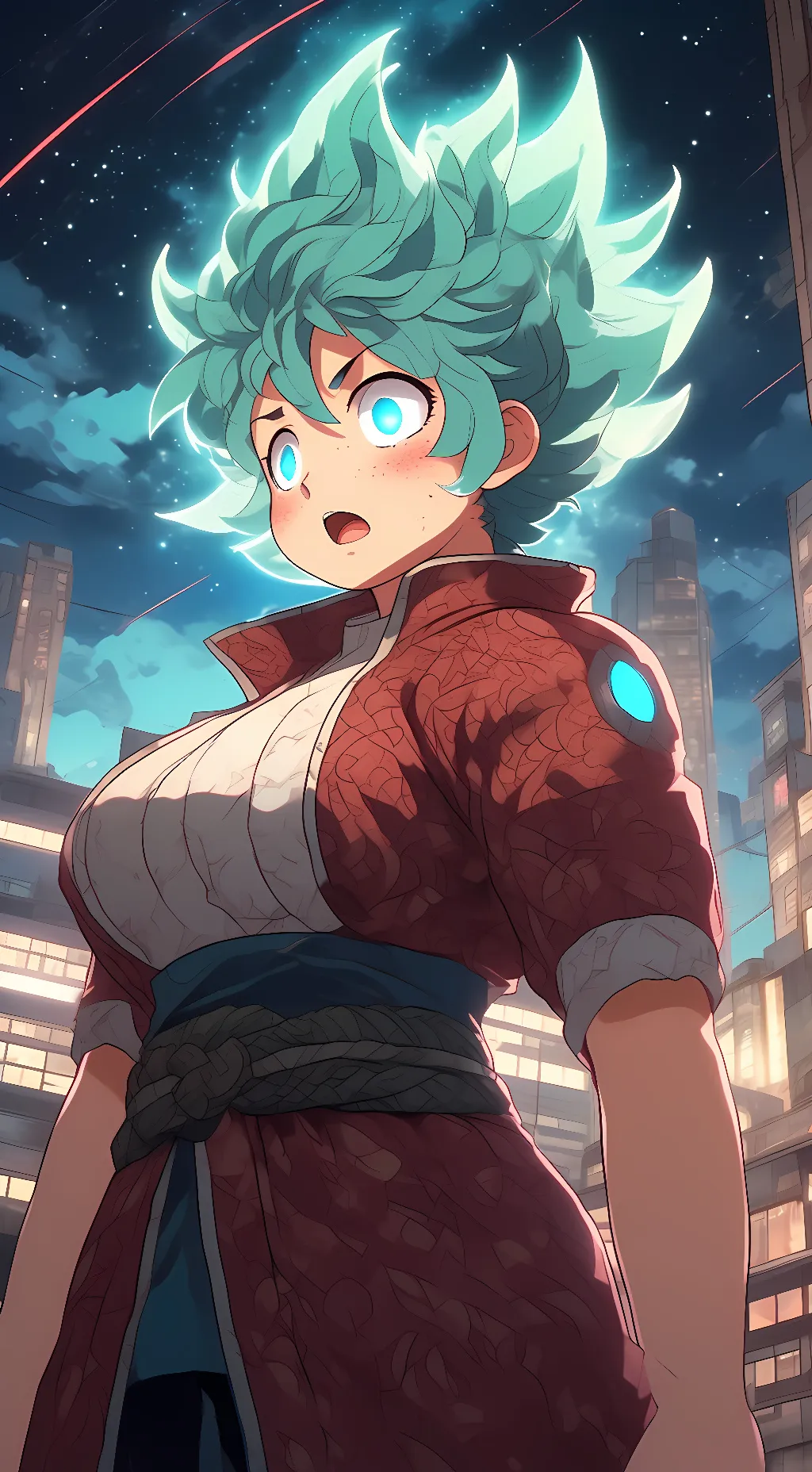 ai character: deku(alternate) background