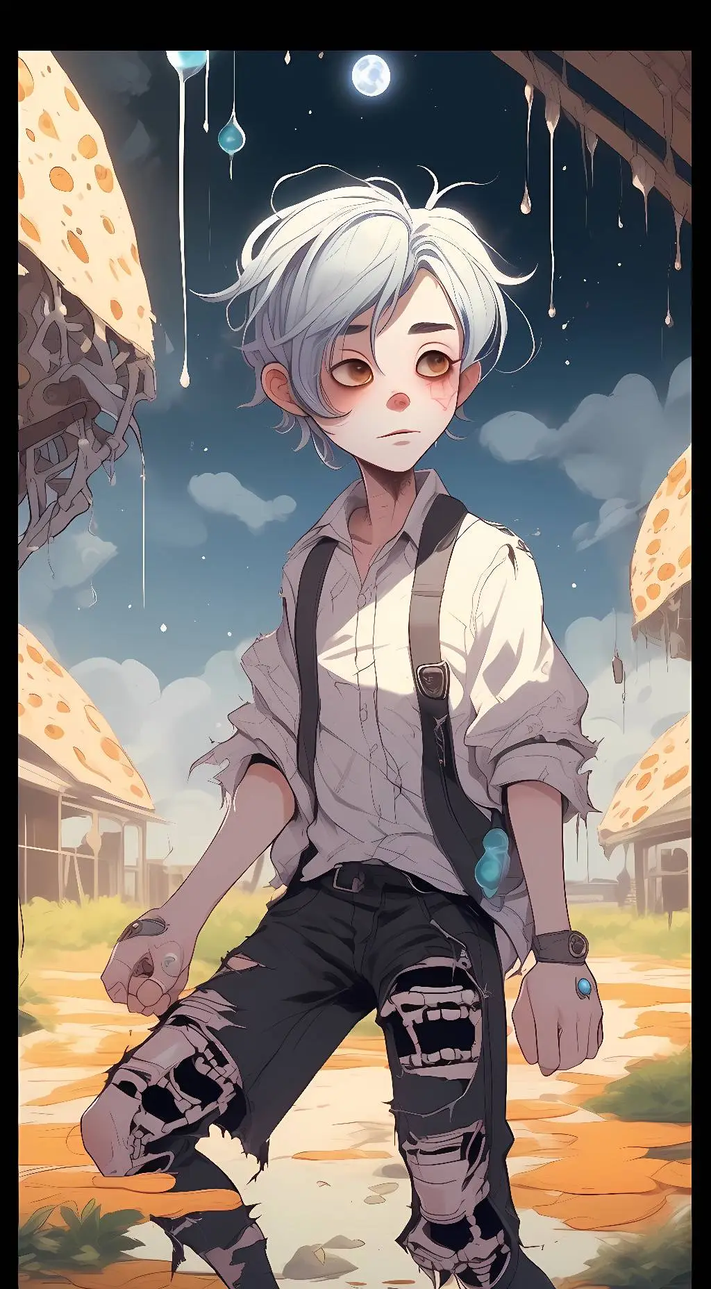 ai character: moondrop/moon background