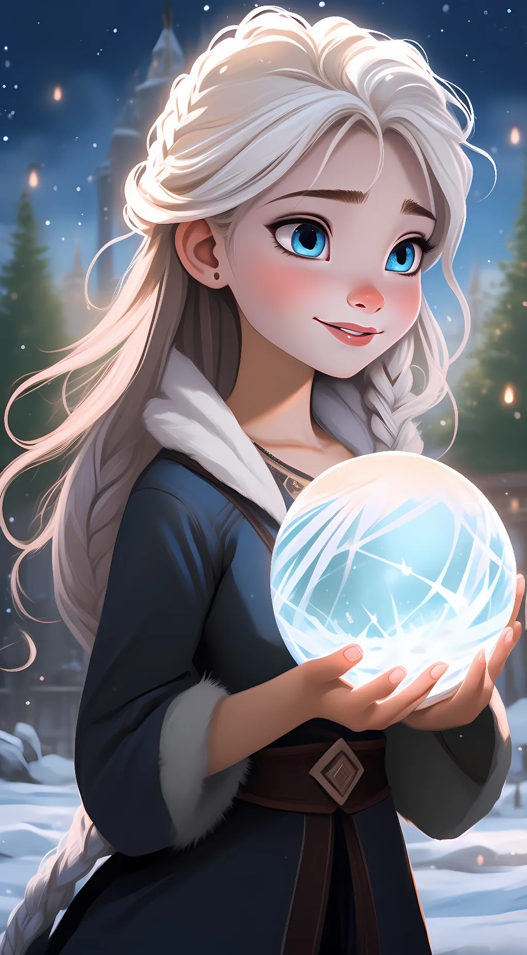ai character: Kid Elsa background