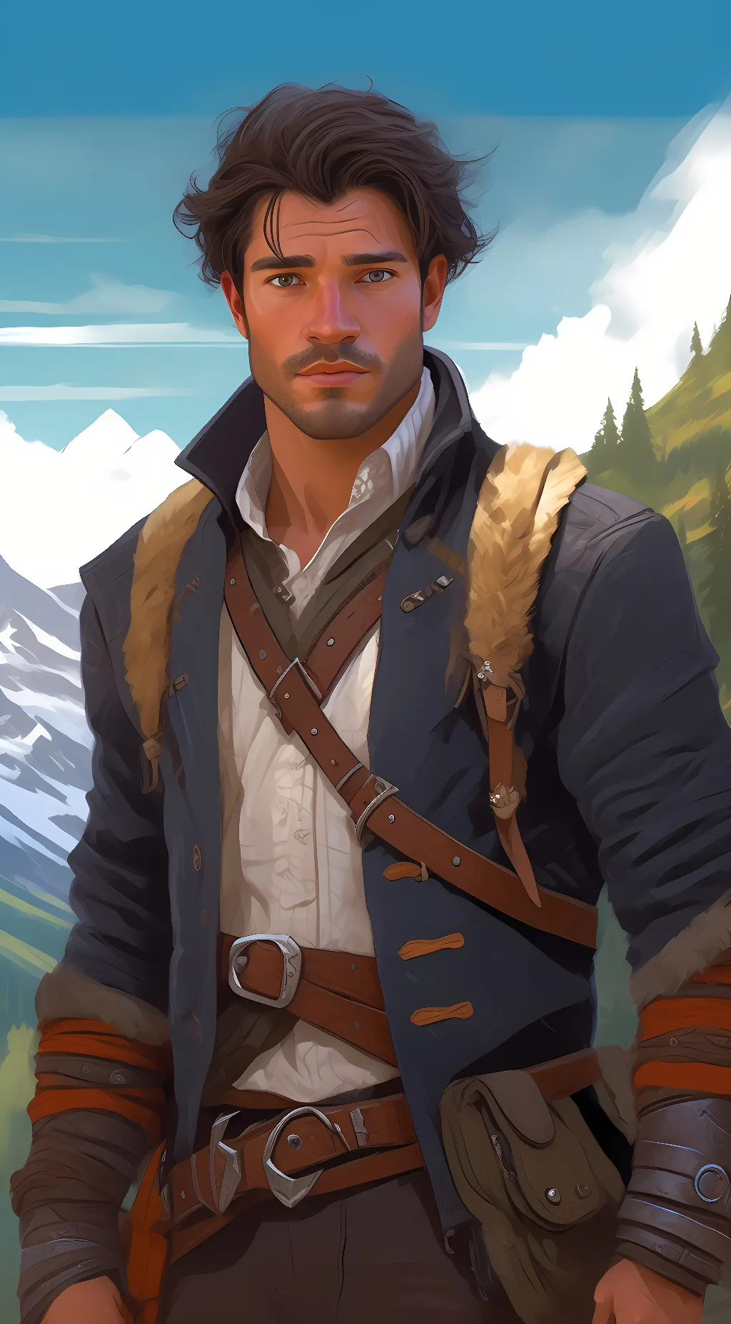 ai character: Rick O'Connell background