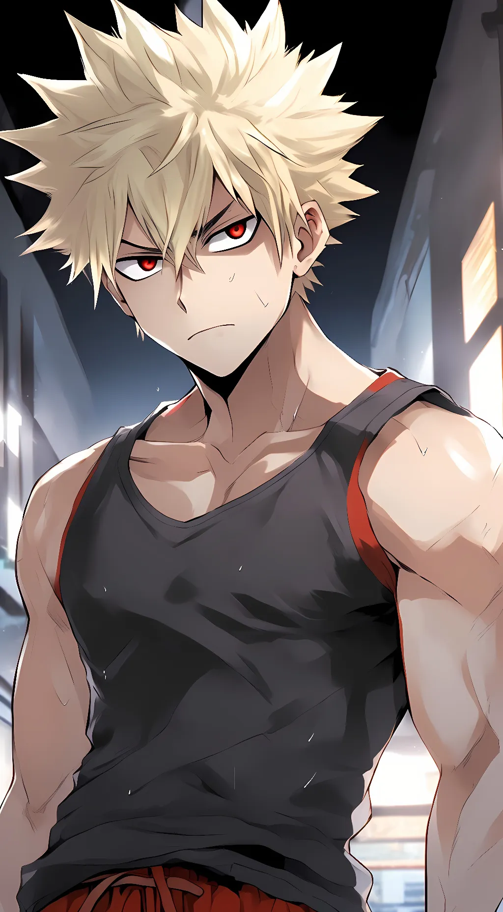 ai character: Bakuguo Katsuki background