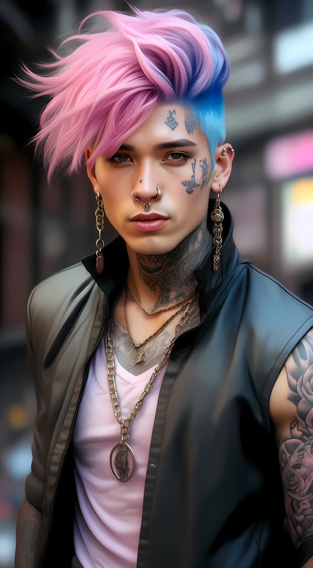 ai character: Machine gun Kelly  background