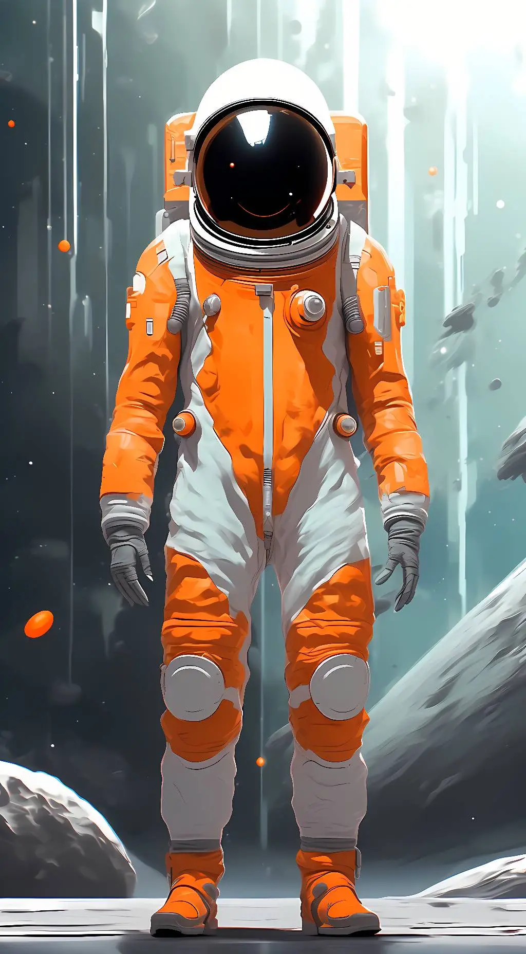 ai character: orange imposter background