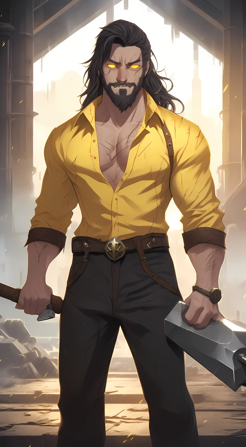 ai character: Karl Heisenburg  background