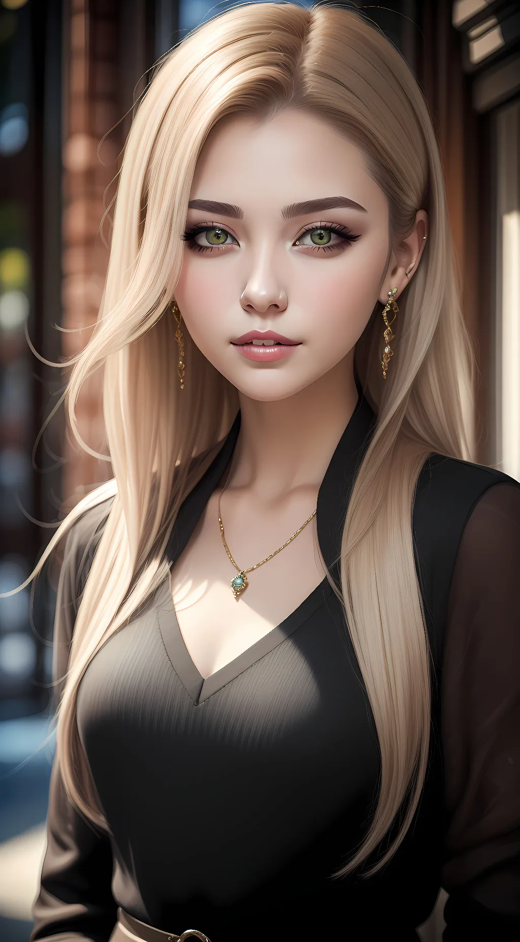 ai character: violet background