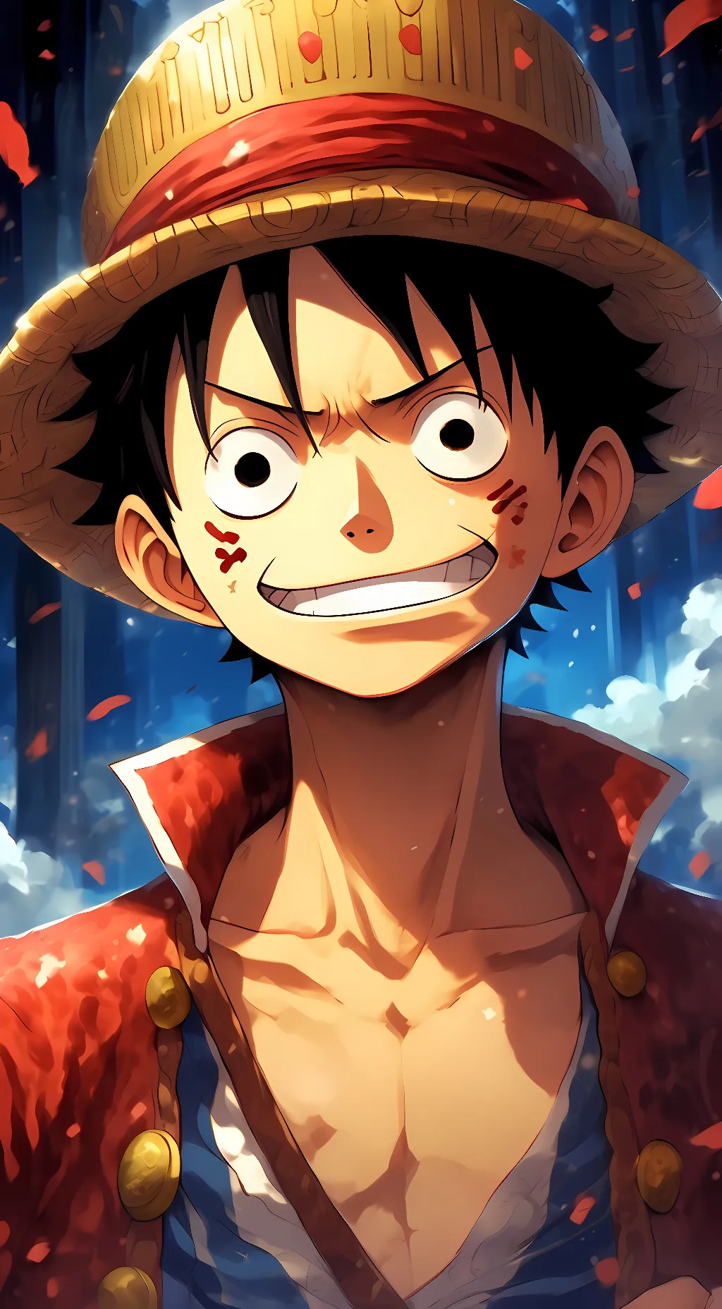 ai character: luffy background