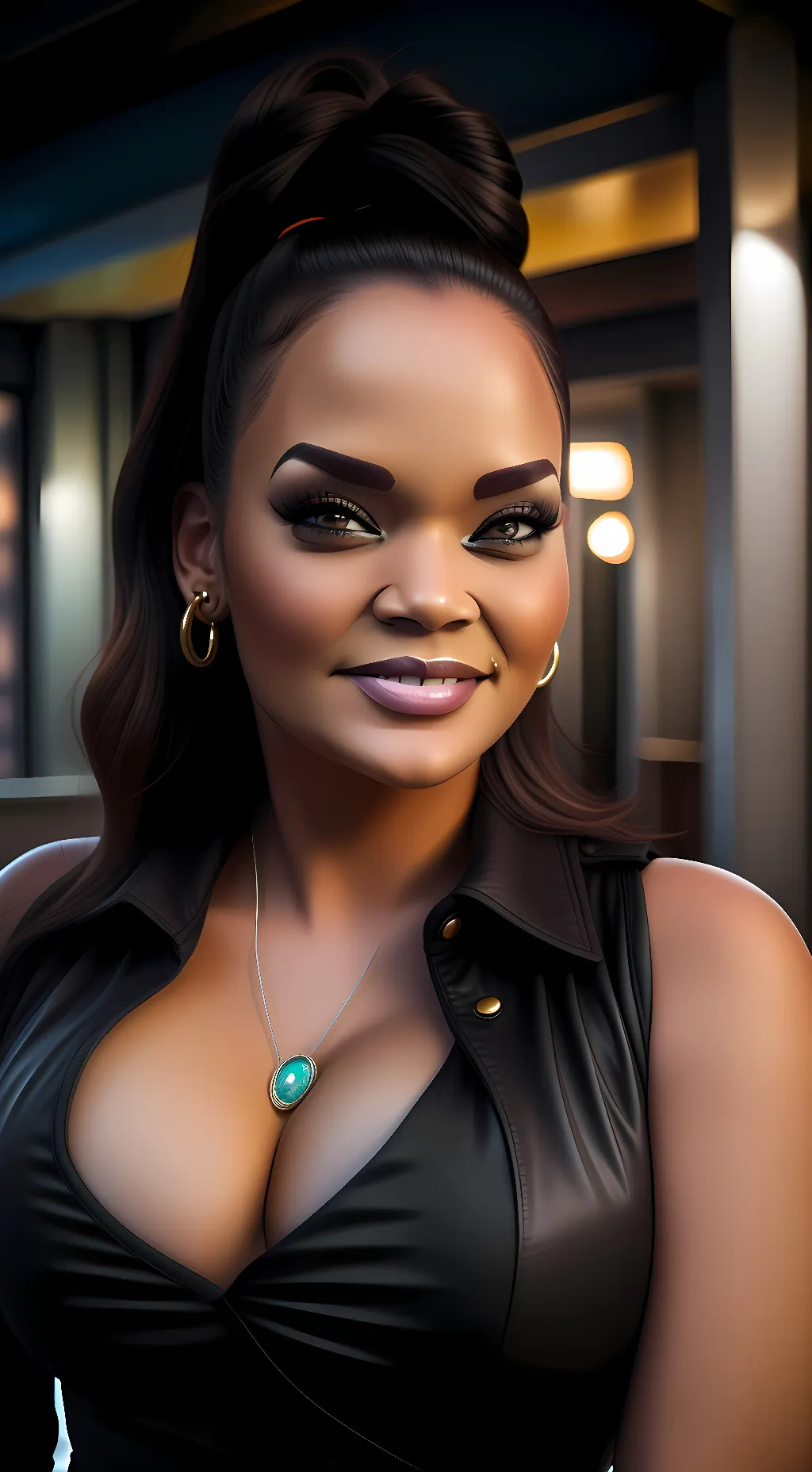 ai character: Ebony background