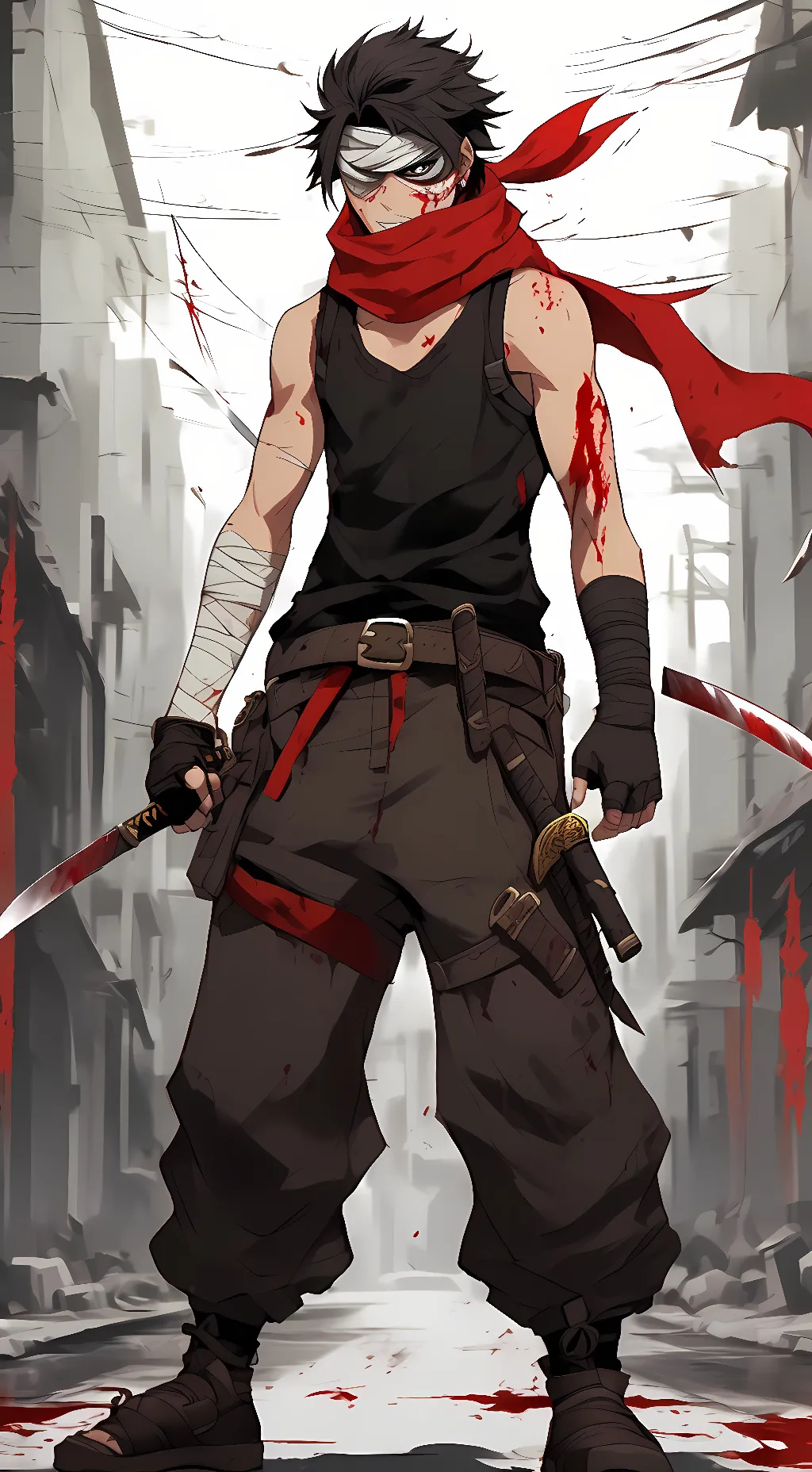 ai character: stain  background