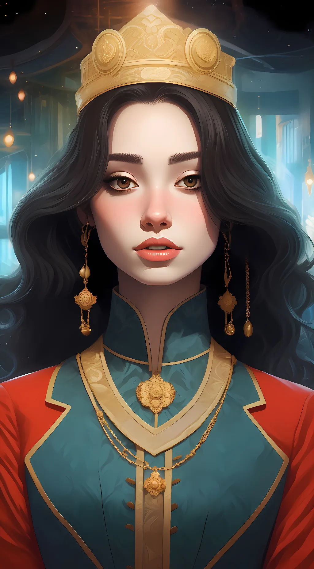 ai character: Queen Quinn background