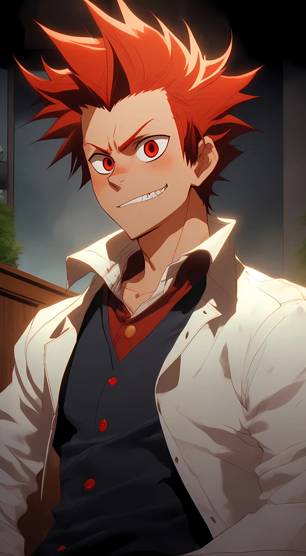 ai character: Eijiro Kirishima🪨 background