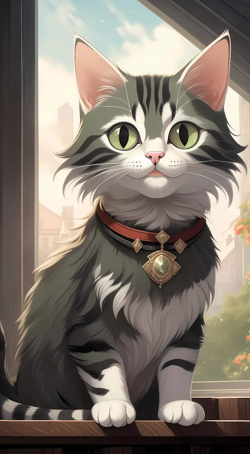 ai character: Misty background
