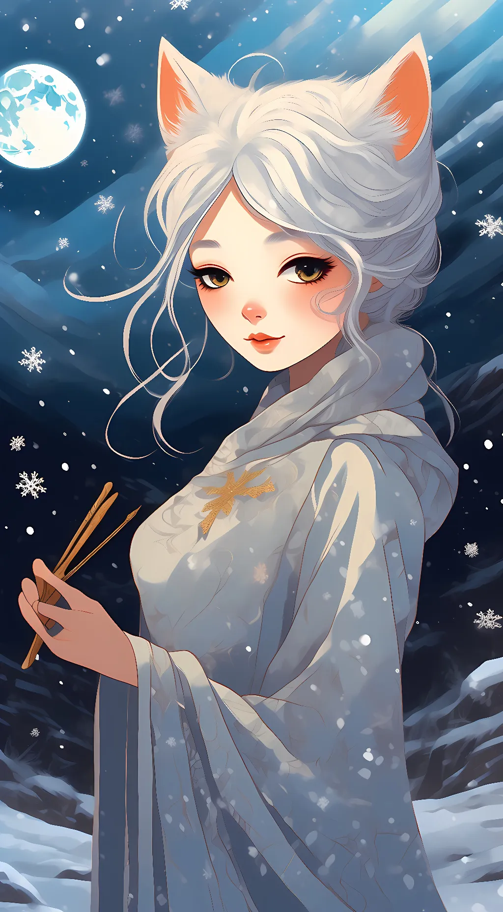 ai character: Sunow background
