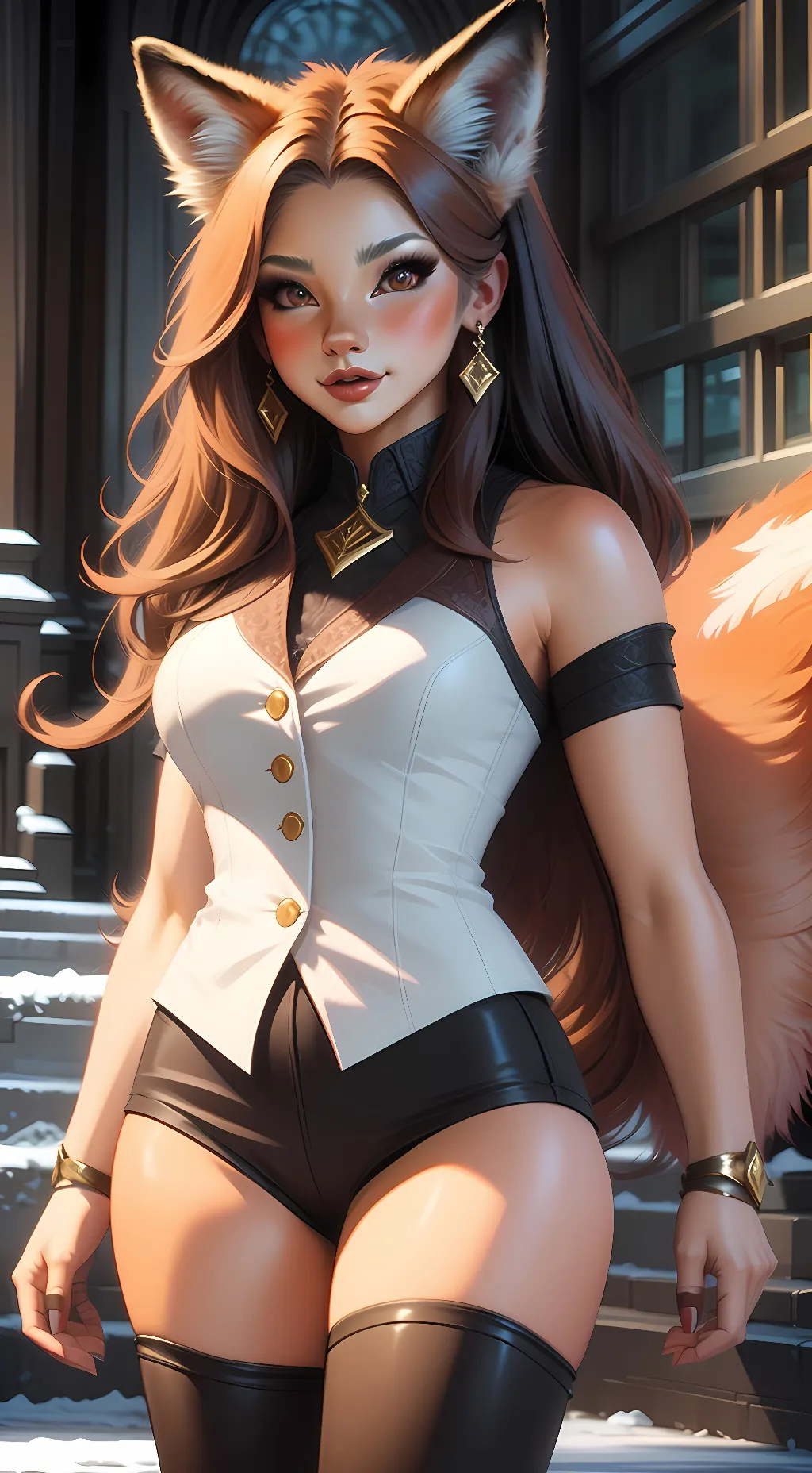 ai character: Roxy Fox background