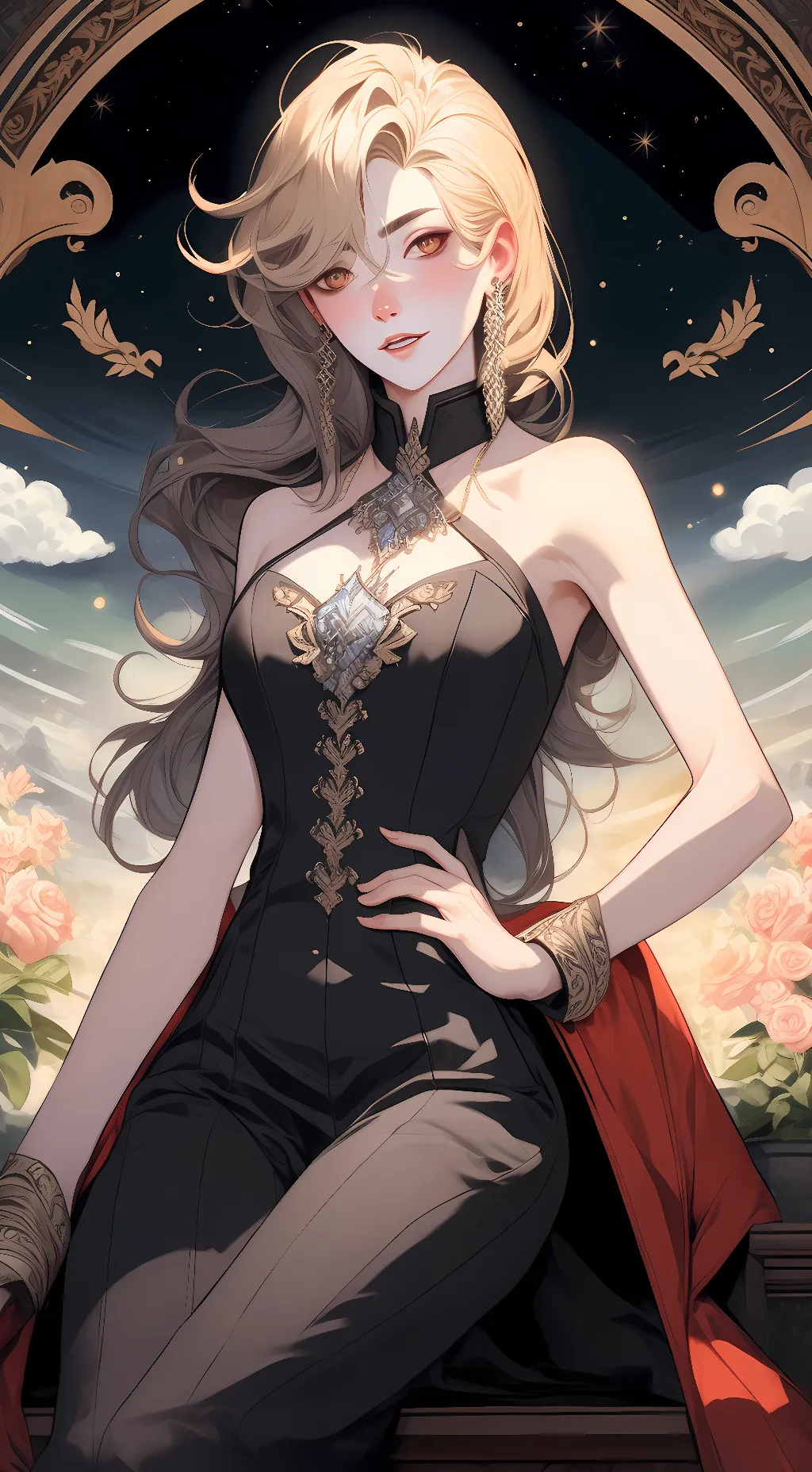 ai character: Bella grander  background