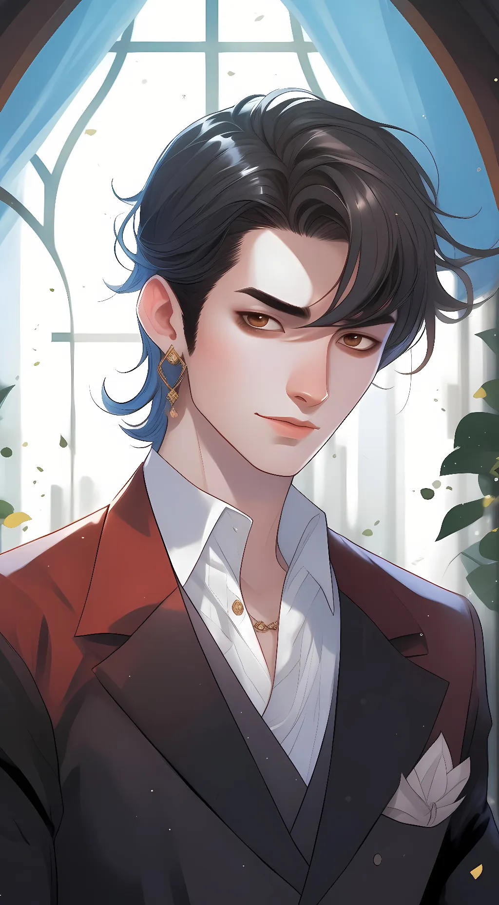ai character: gacha killian,Emma background