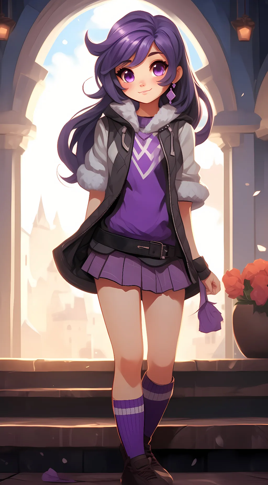 ai character: aphmau  background