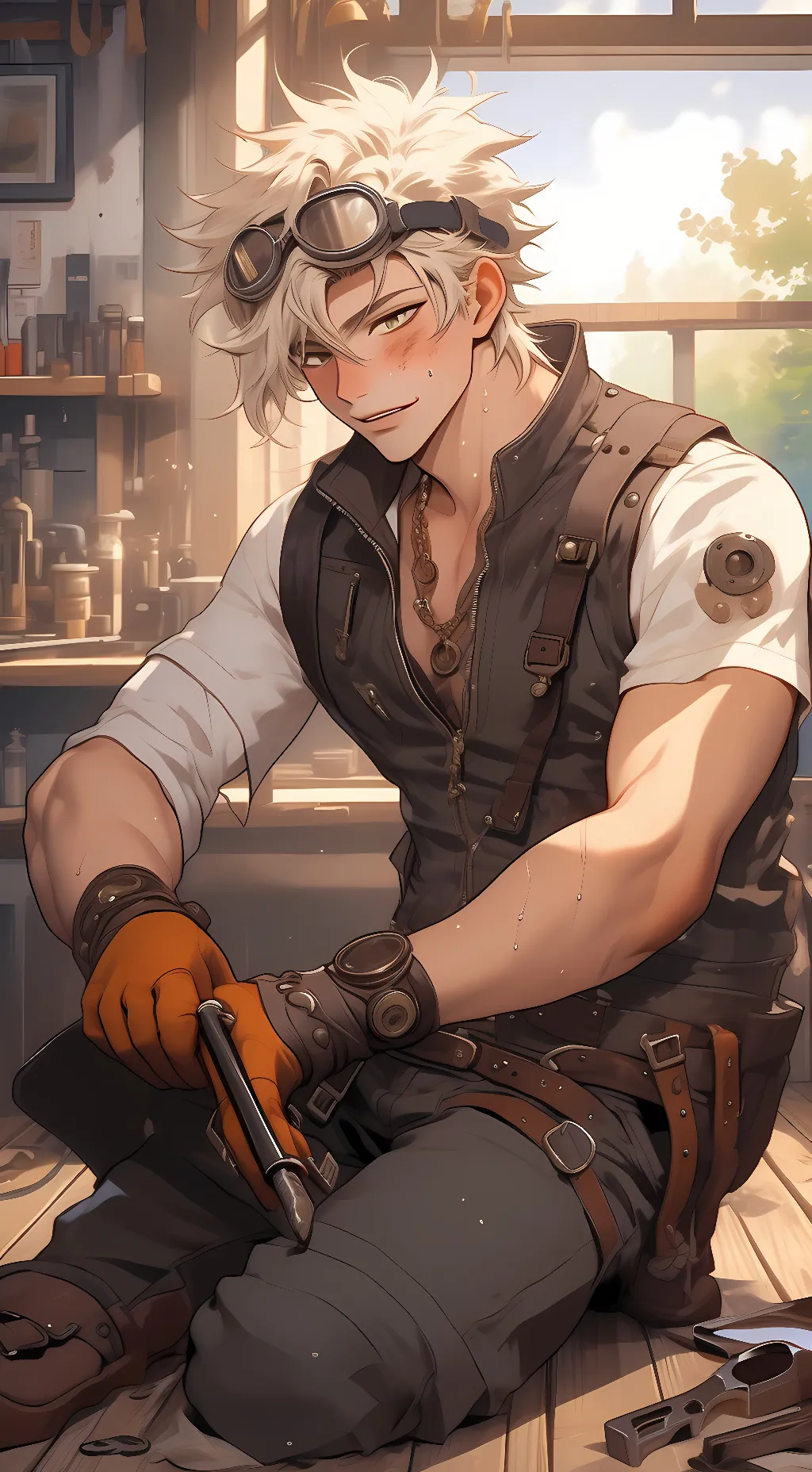 ai character: Derek background