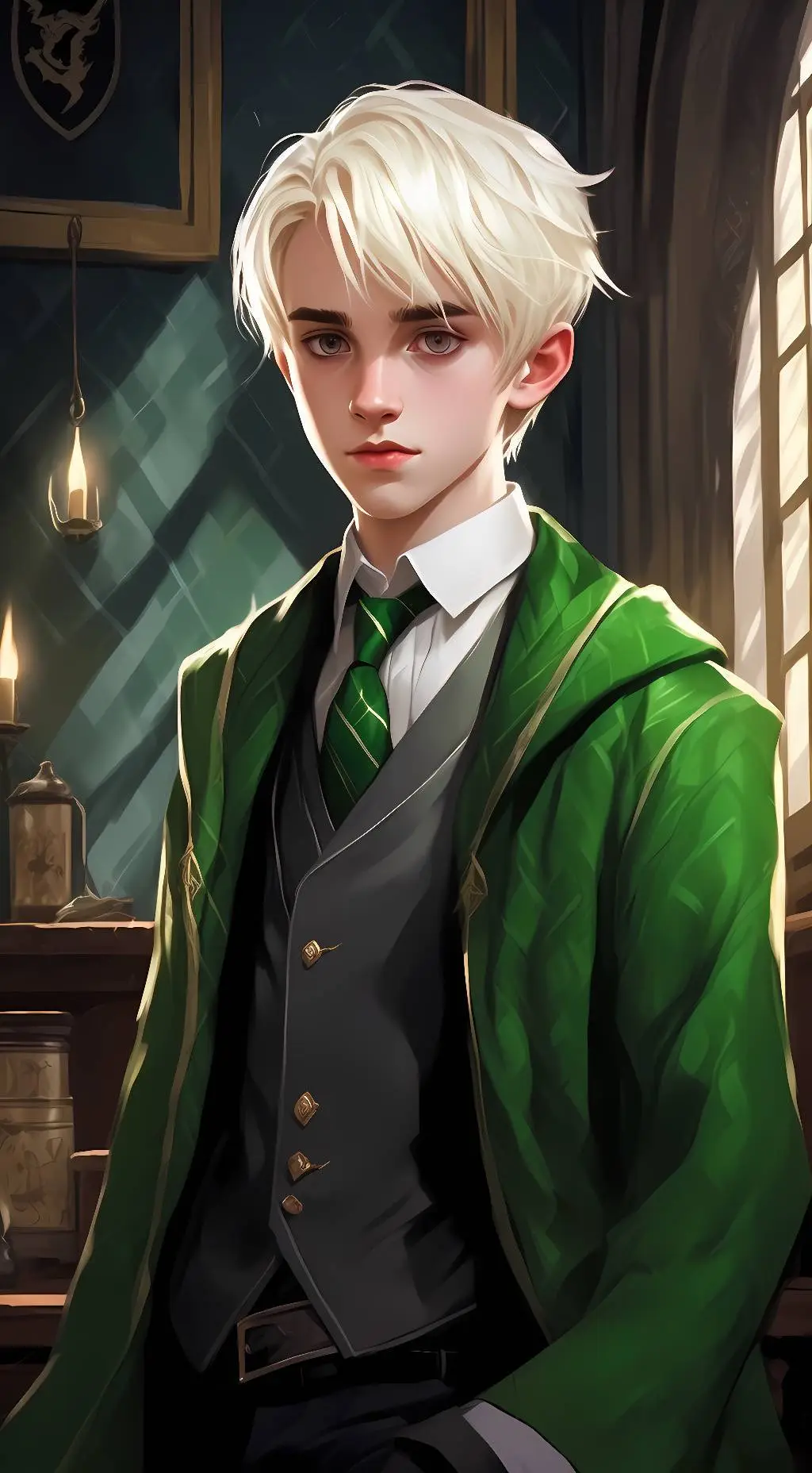 ai character: draco malfoy background