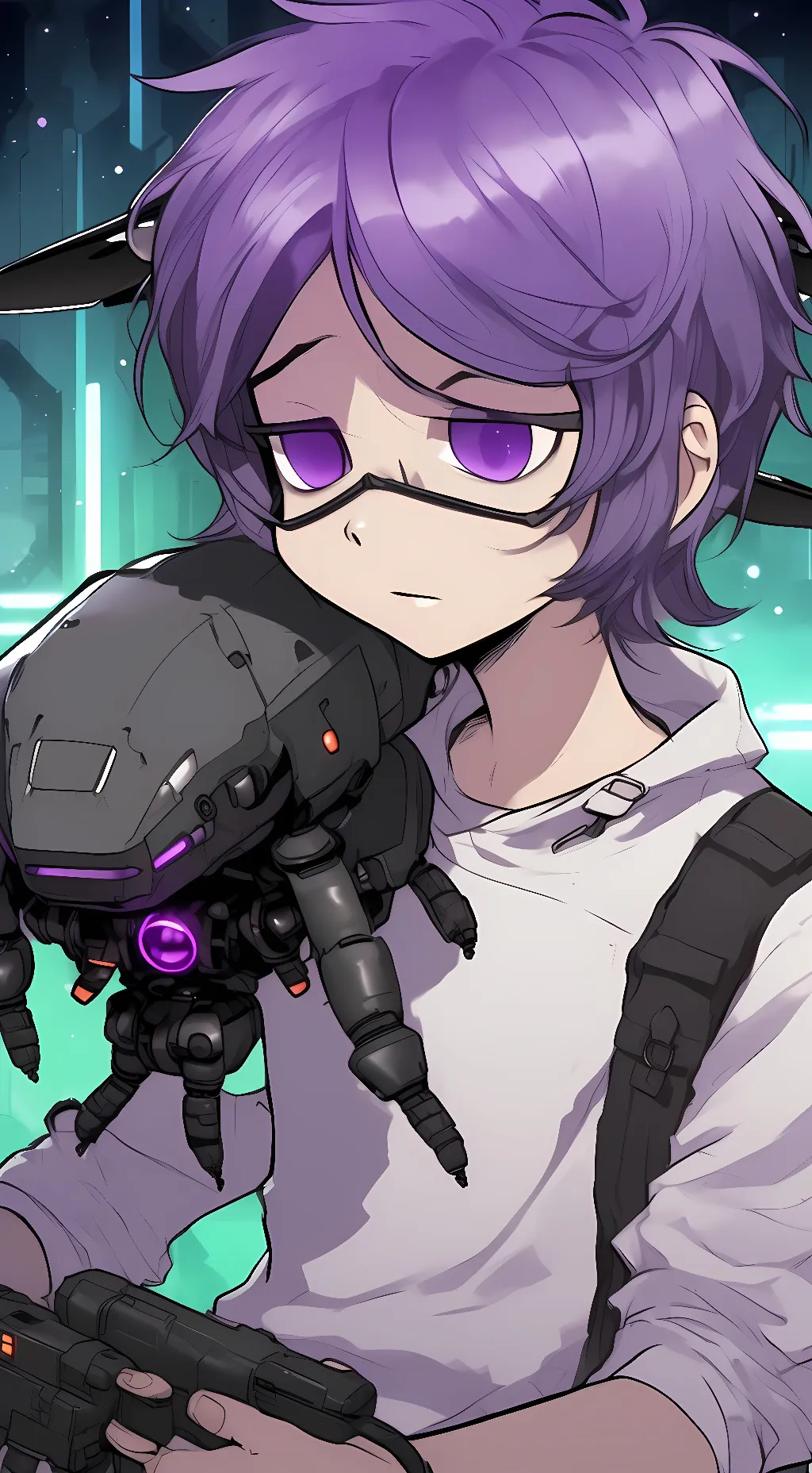 ai character: uzi doorman  background