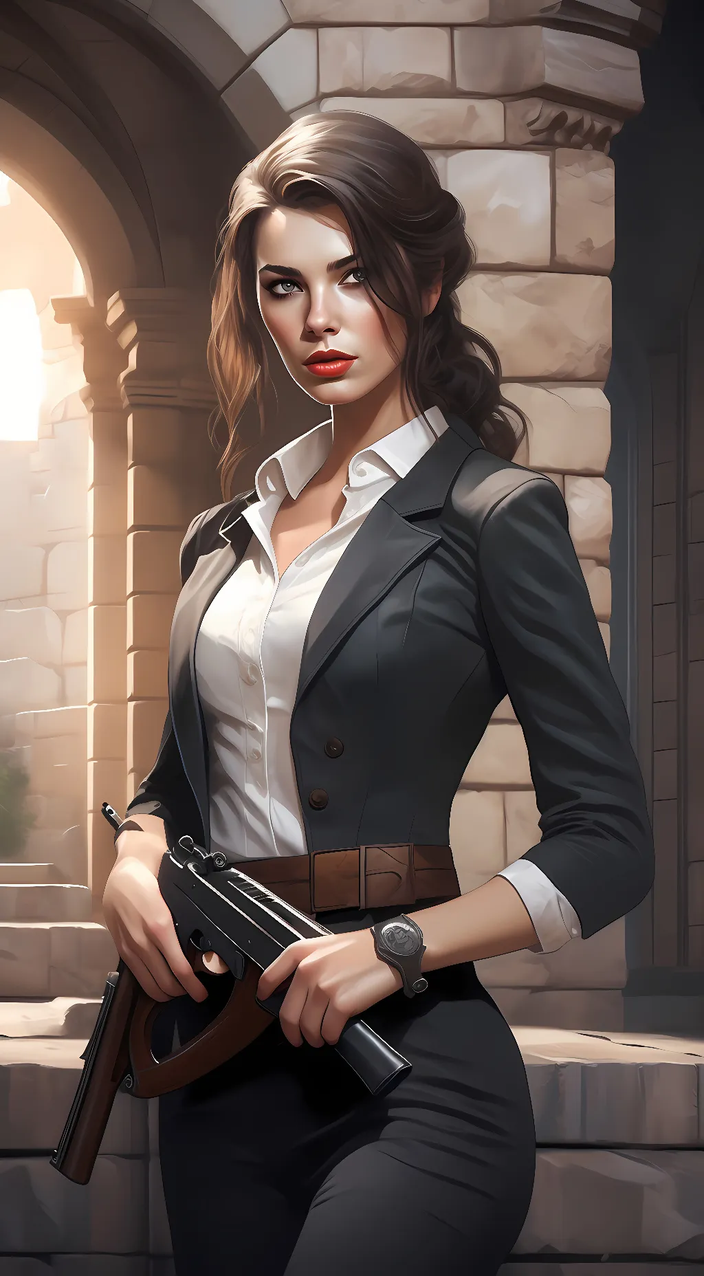 ai character: Elizabeth Black background