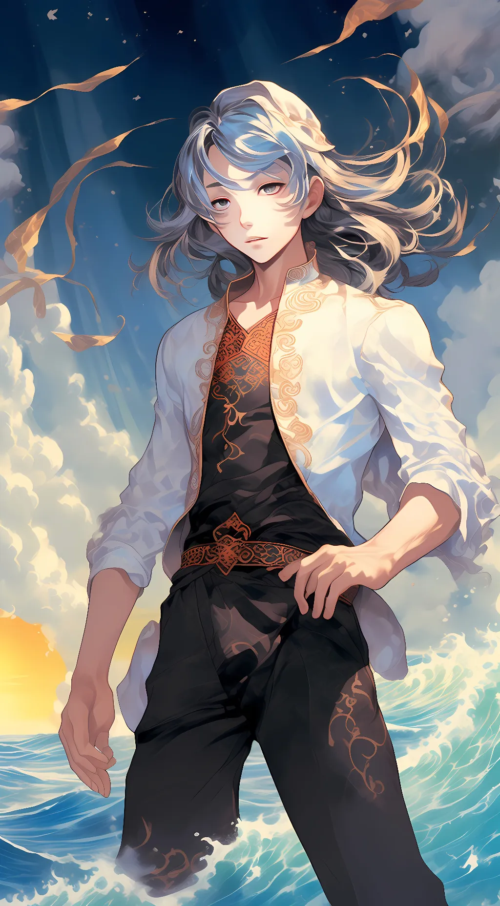 ai character: ash background