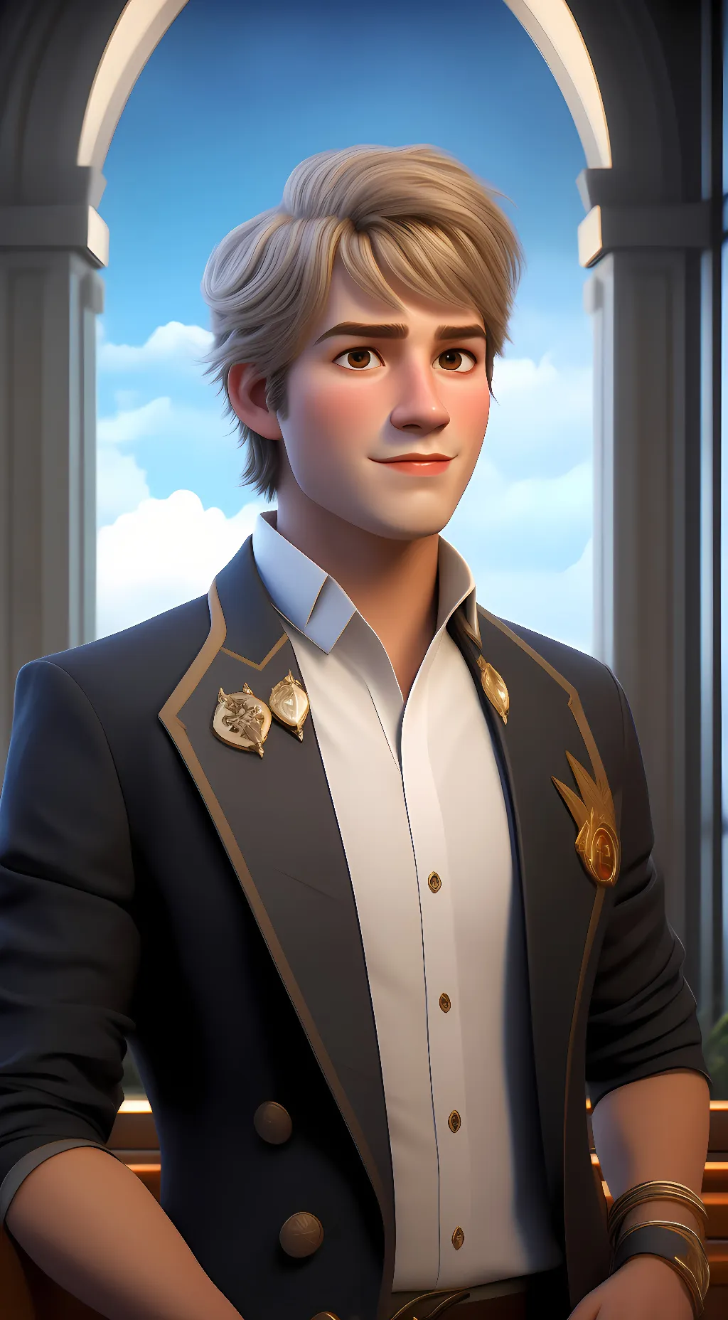 ai character: kristoff (frozen) background