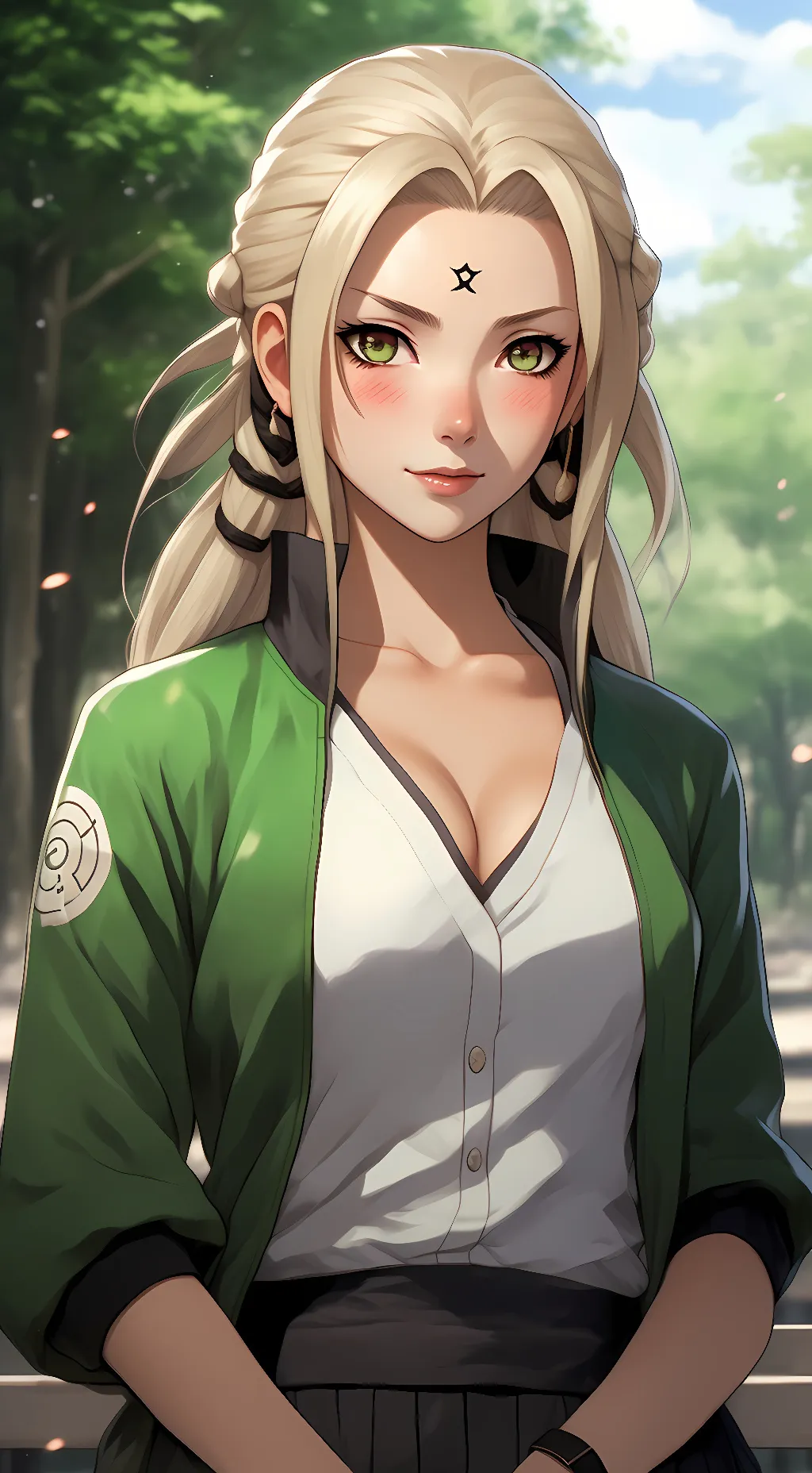 ai character: Lady Tsunade background