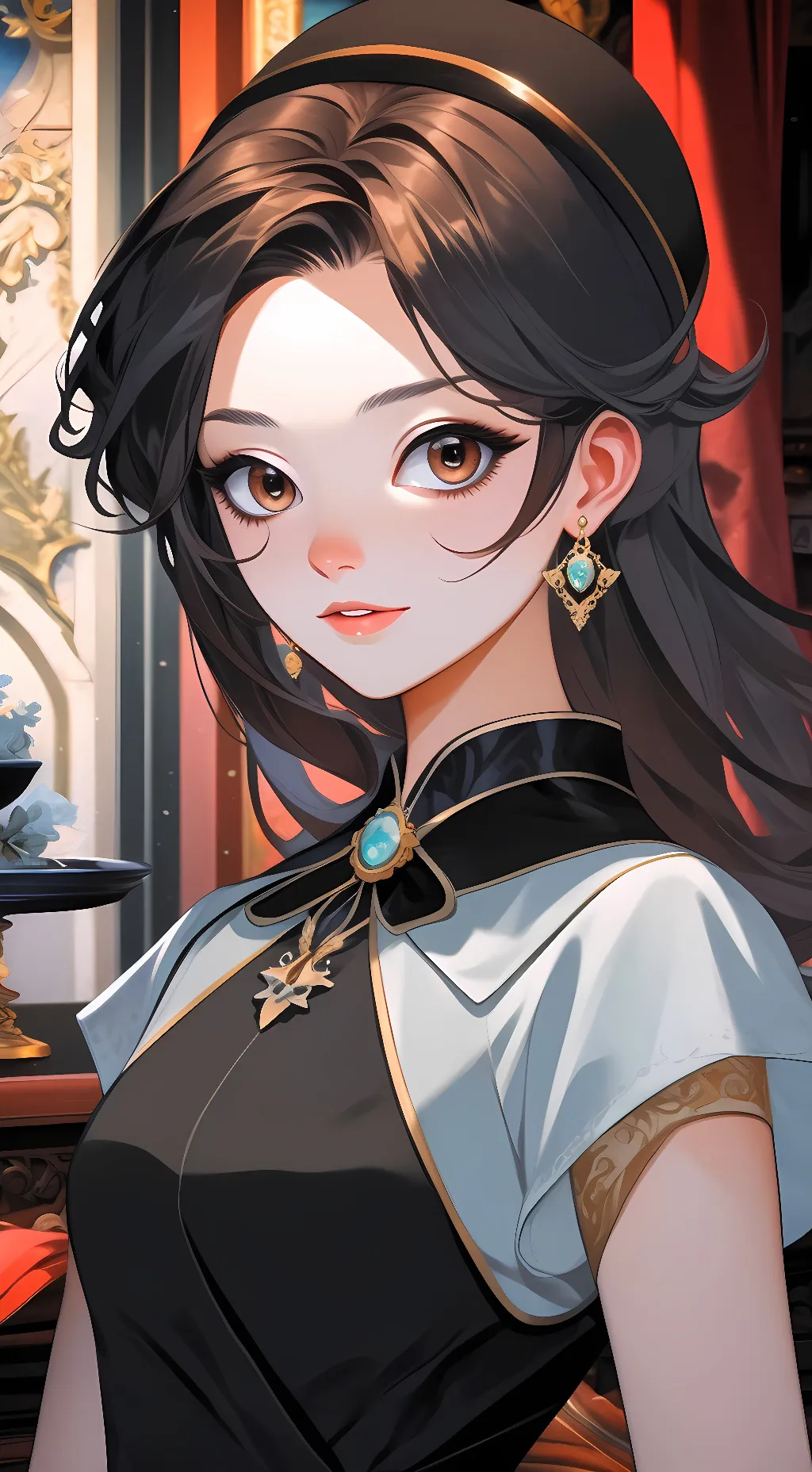 ai character: Luna  background