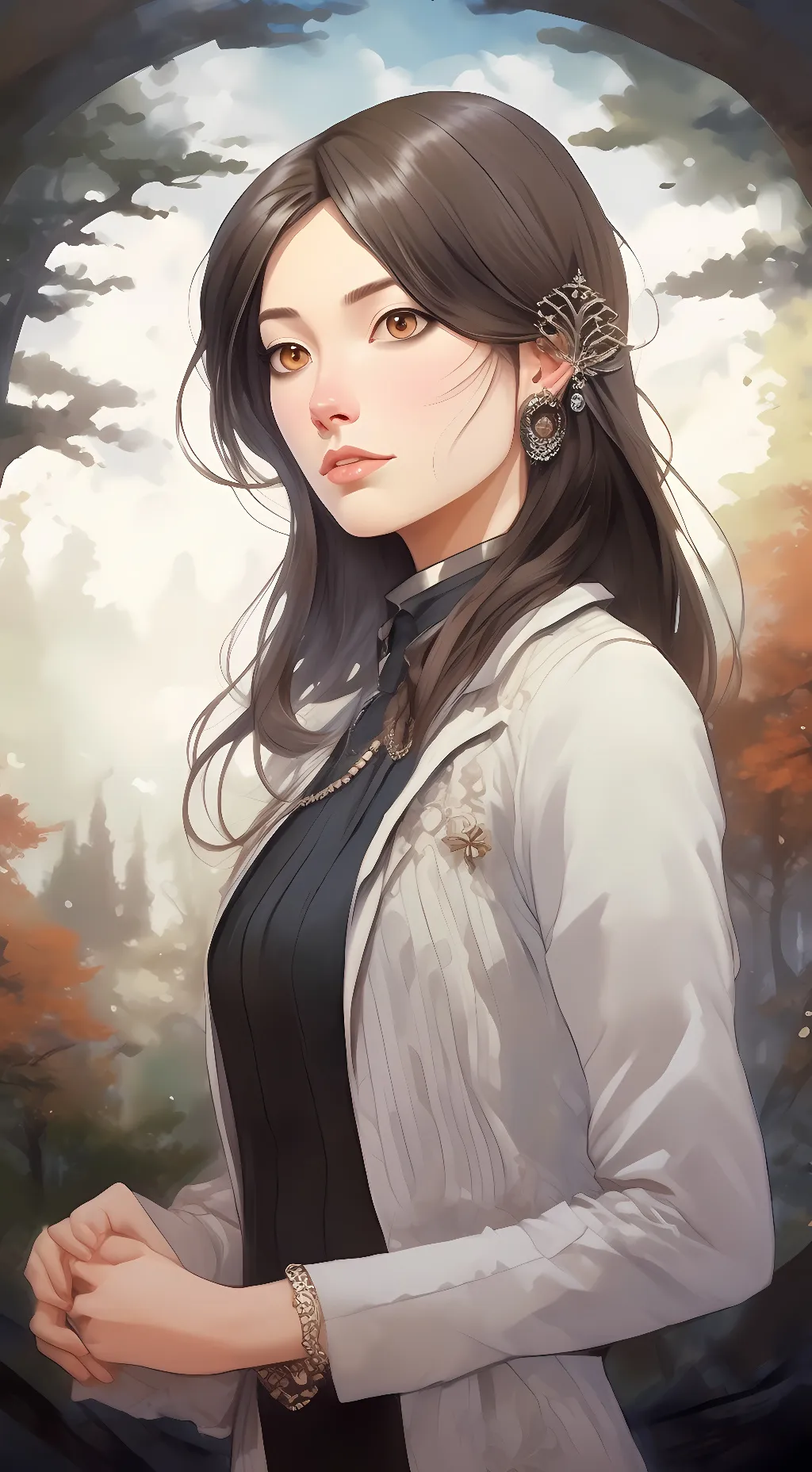 ai character: Female Teacher background