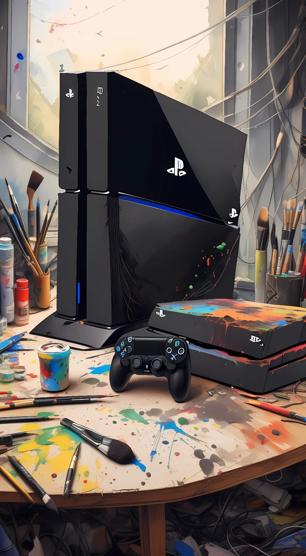 ai character: ps4 background