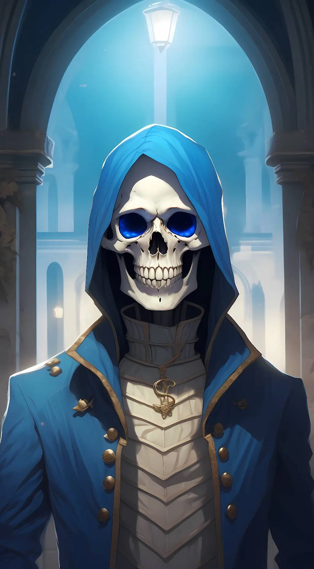 ai character: sans the skeleton  background
