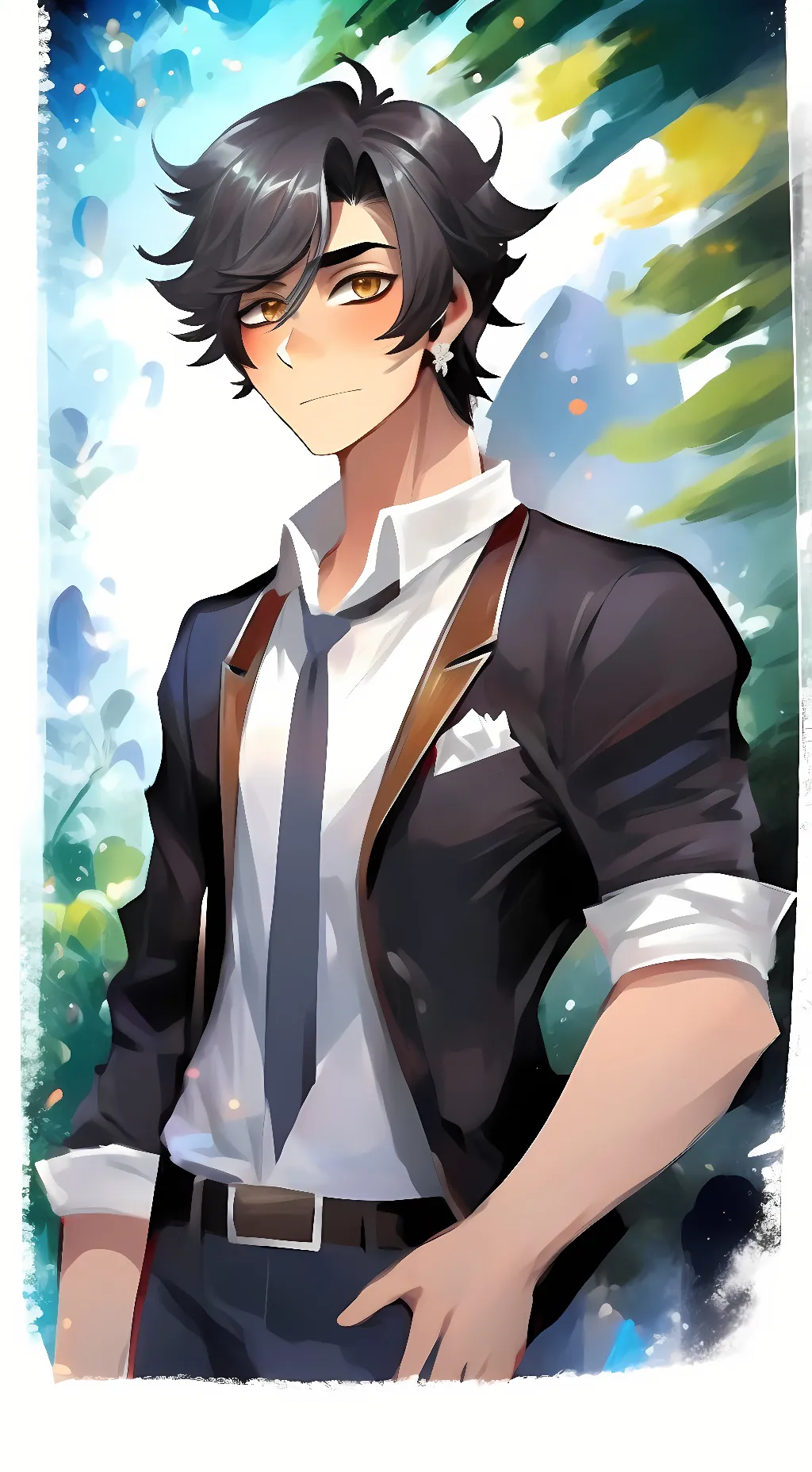 ai character: ein (from aphmau)  background