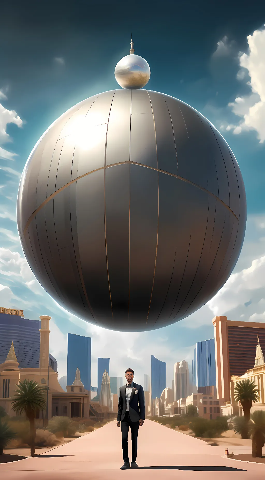 ai character: the sphere background