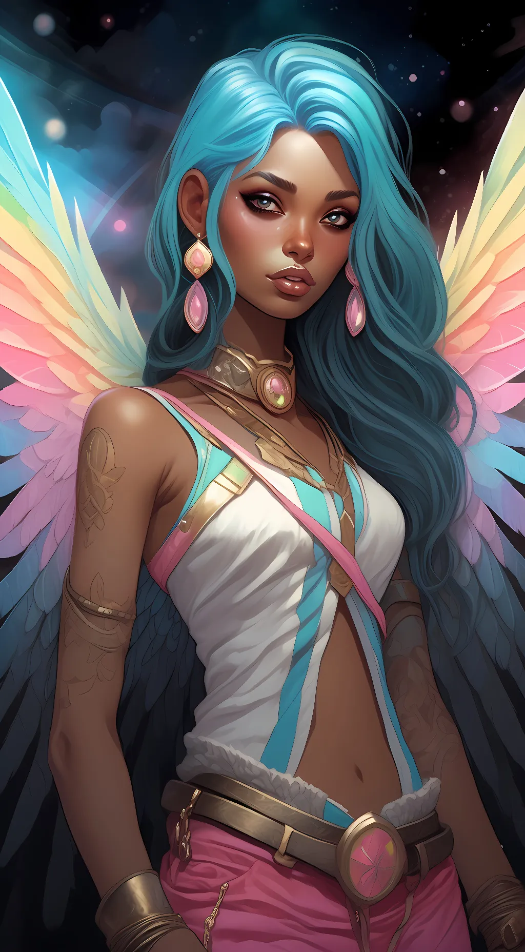 ai character: Serena Gray background