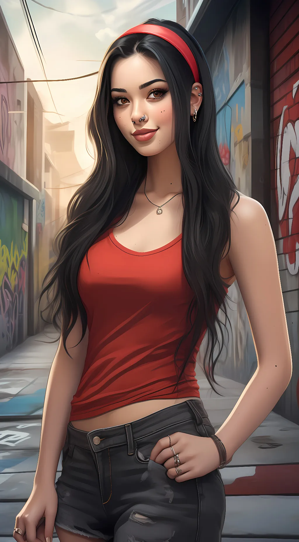 ai character: Naomi Nelson  background