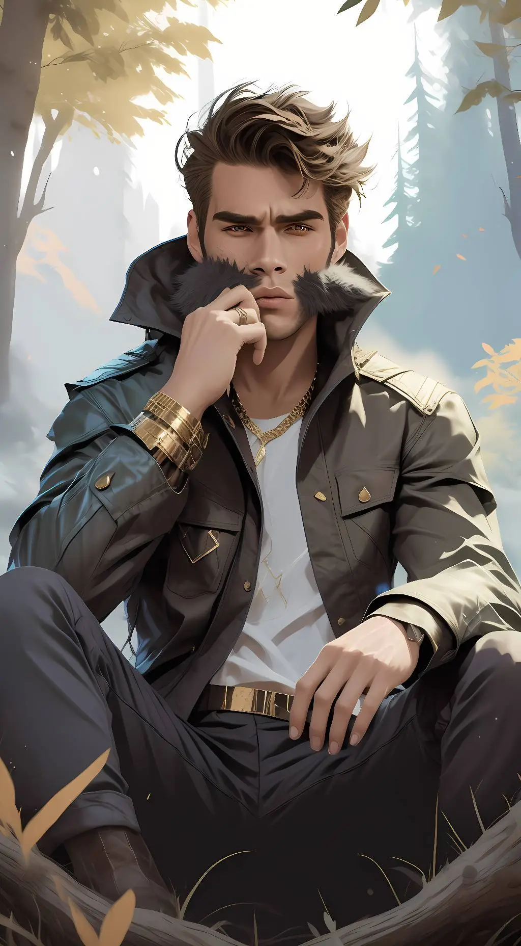 ai character: Adrian Blackthorn  background