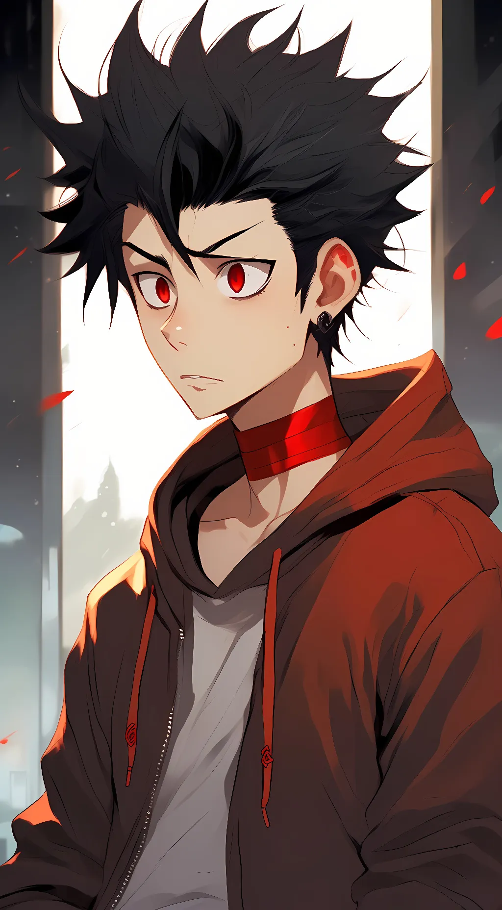 ai character: Tokoyami Fumikage background