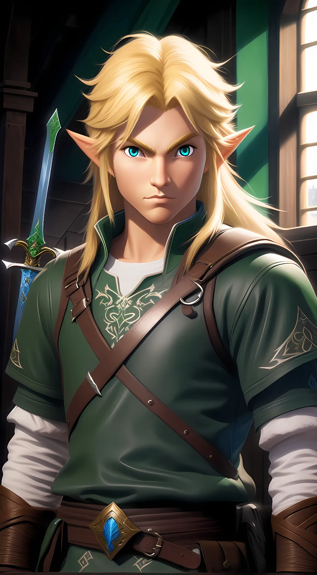 ai character: The Hero of Hyrule background