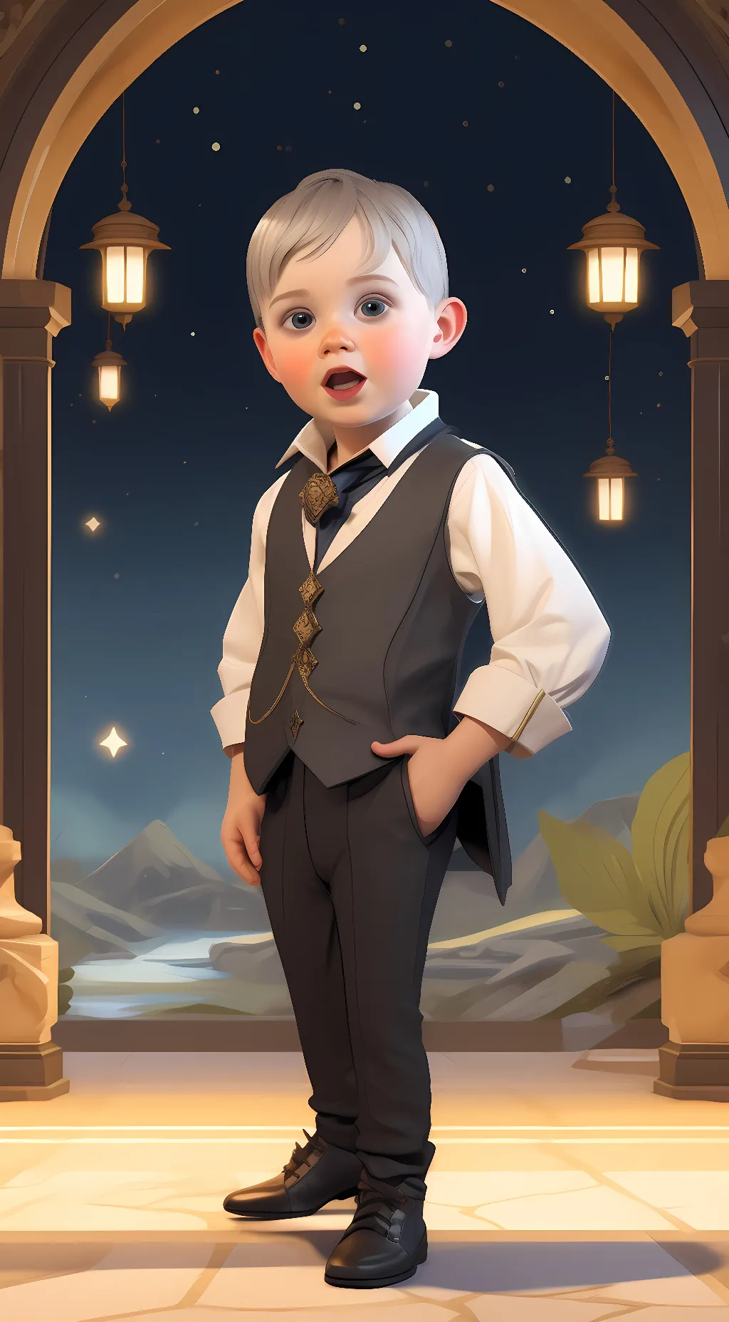 ai character: luca background