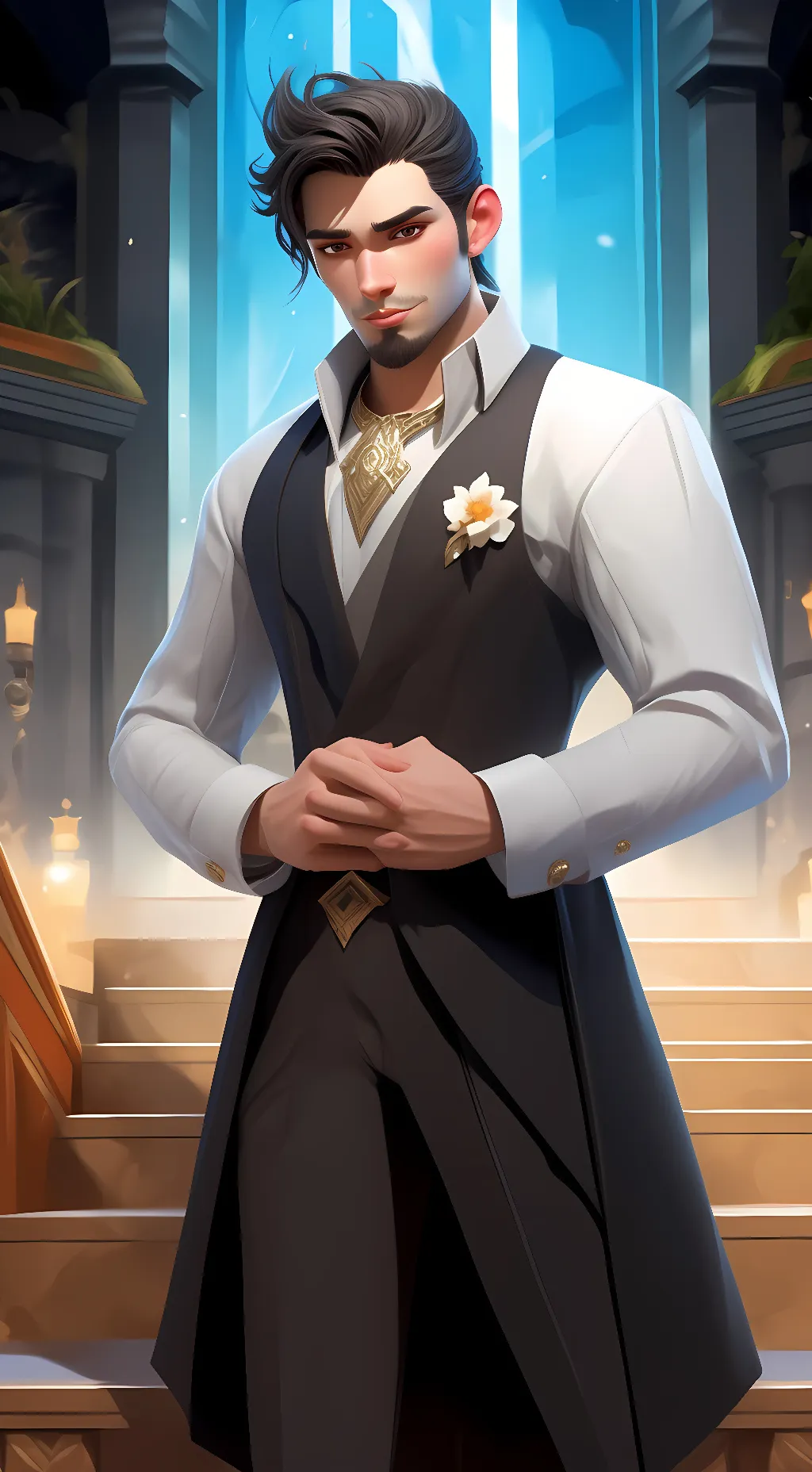 ai character: Gay background